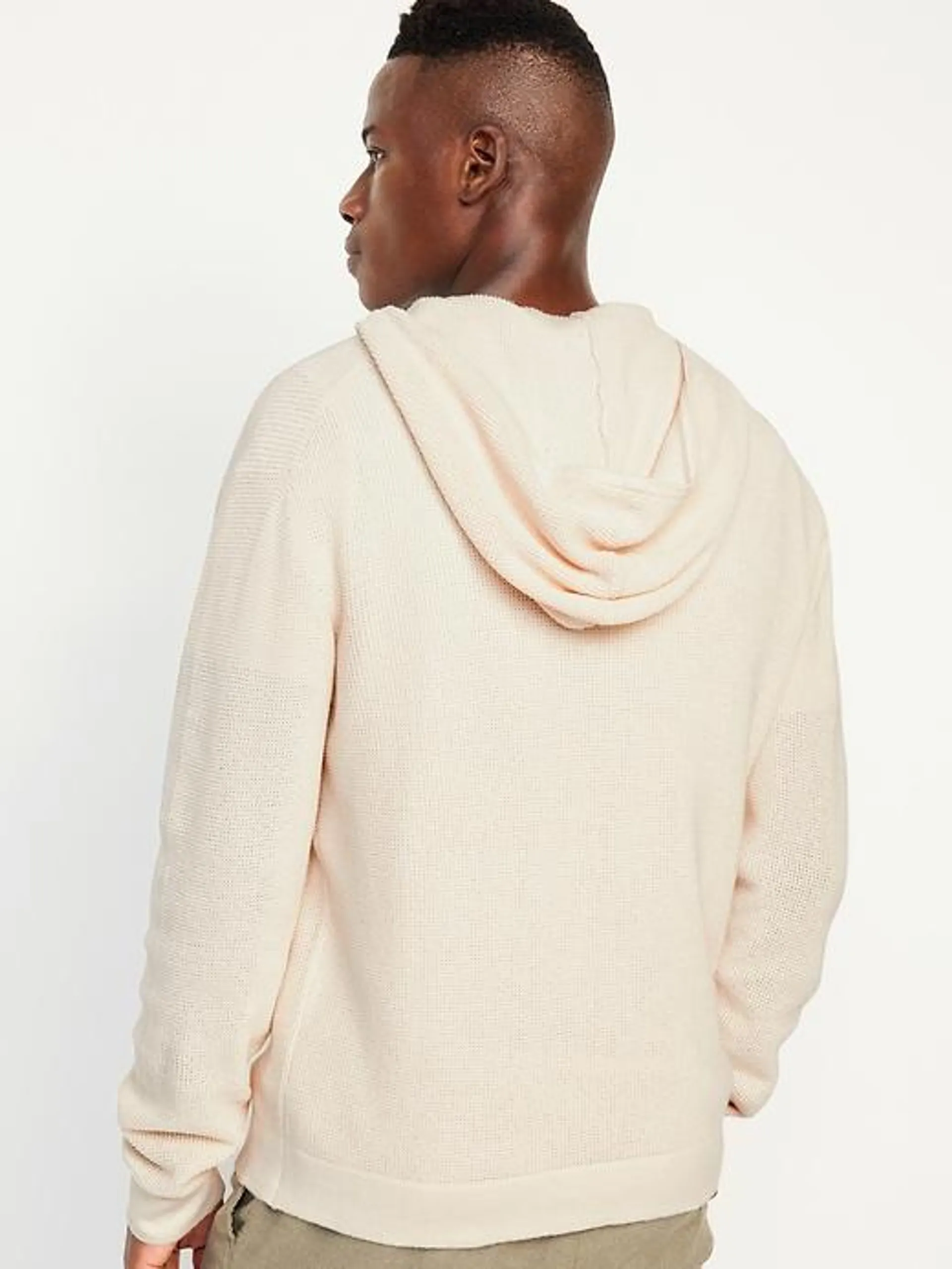 Sweater-Knit Hoodie