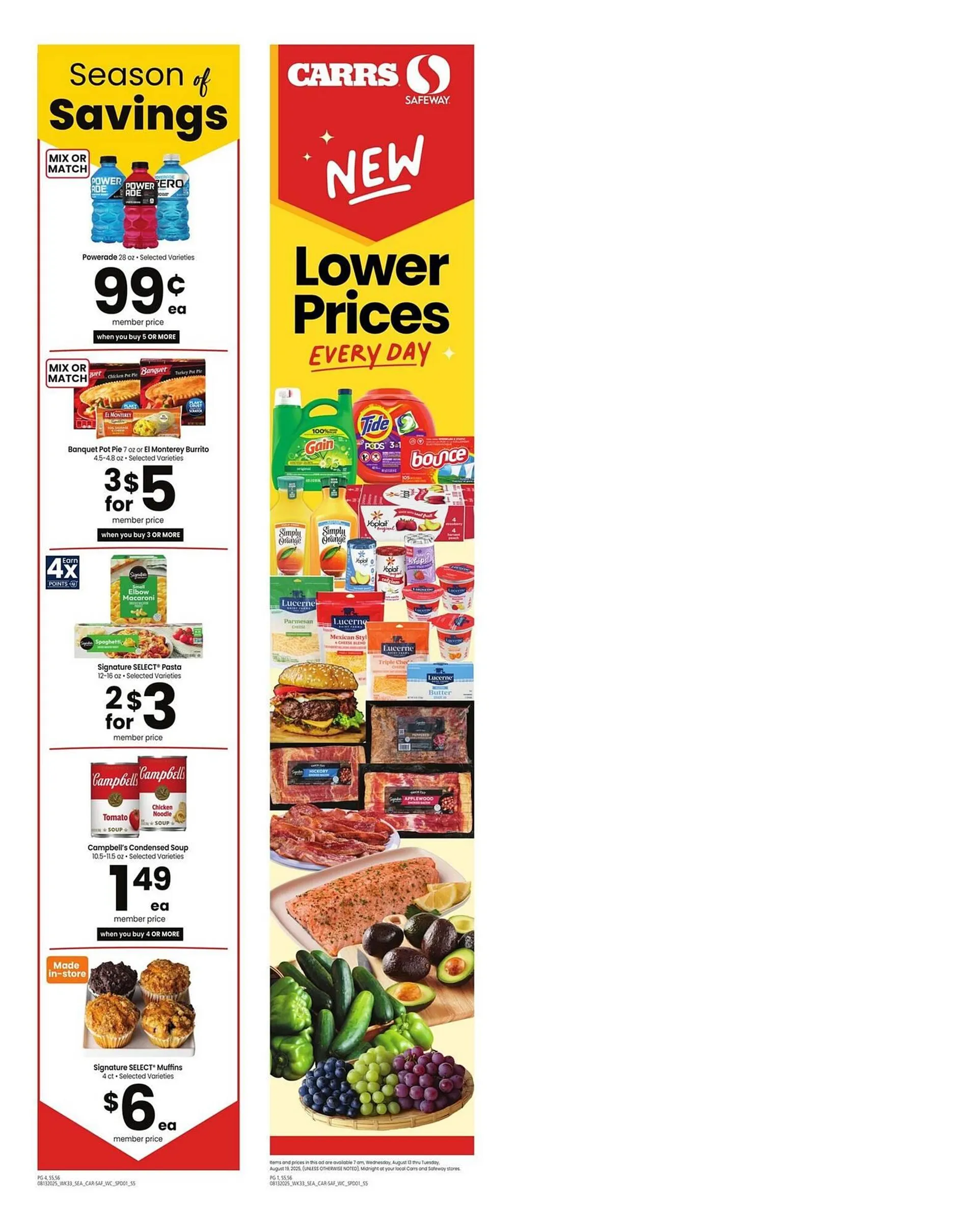 Weekly ad Carrs Weekly Ad from August 13 to August 19 2025 - Page 1