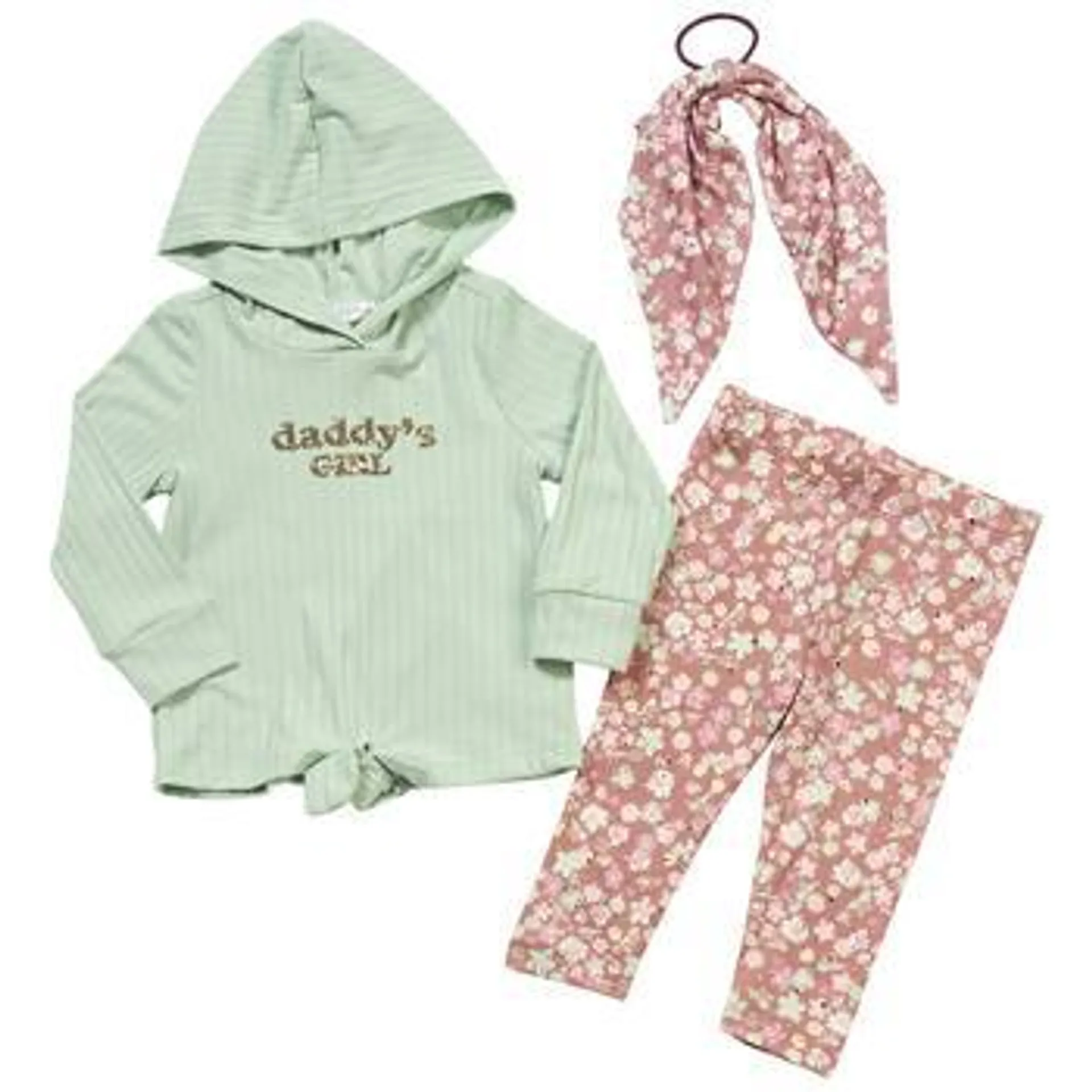 Baby Girl (12-24M) Nannette Daddy’s Girl Floral Leggings Set