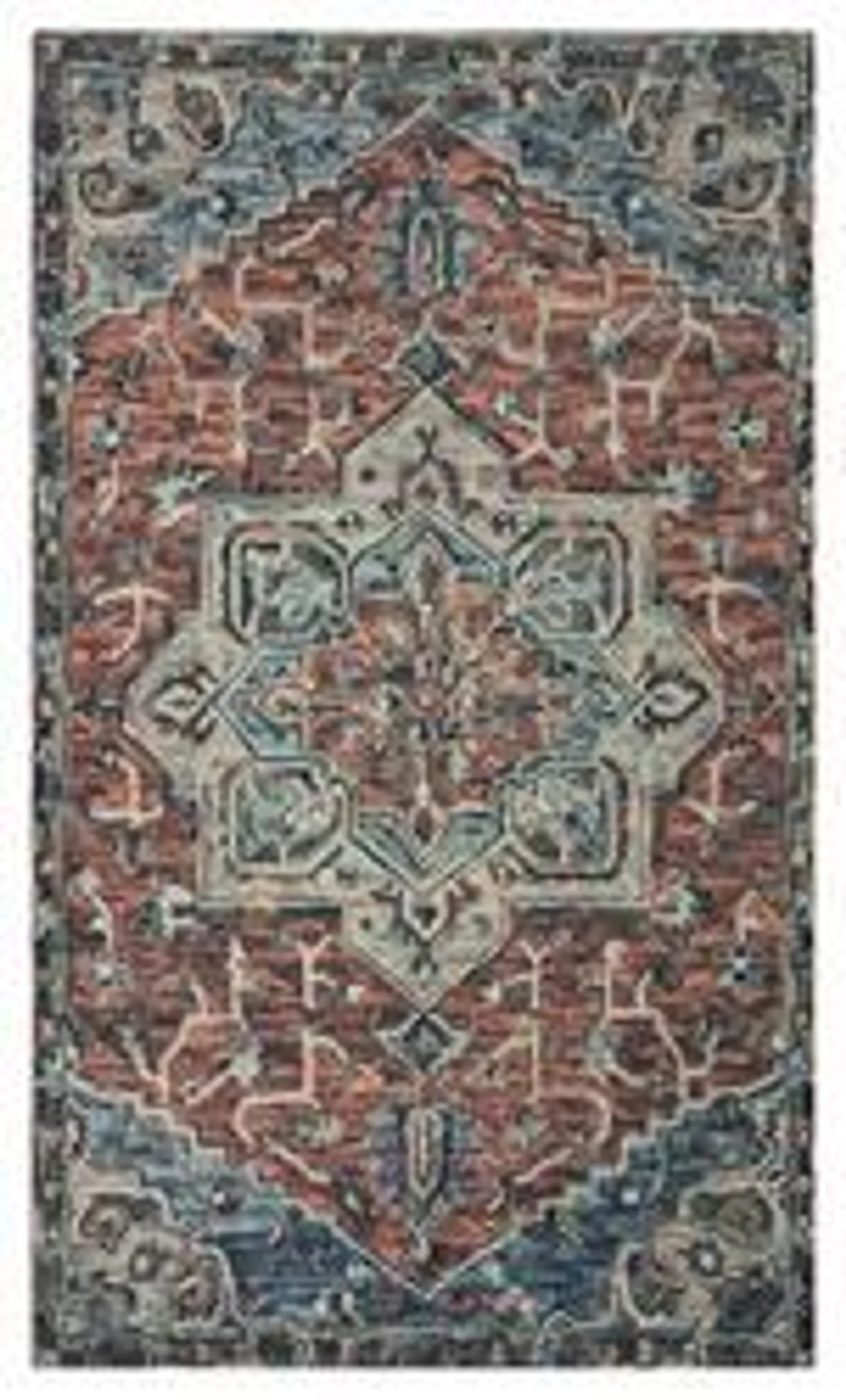 Copper Creek Mills Rome Red Multi 20" x 34" Accent Rug