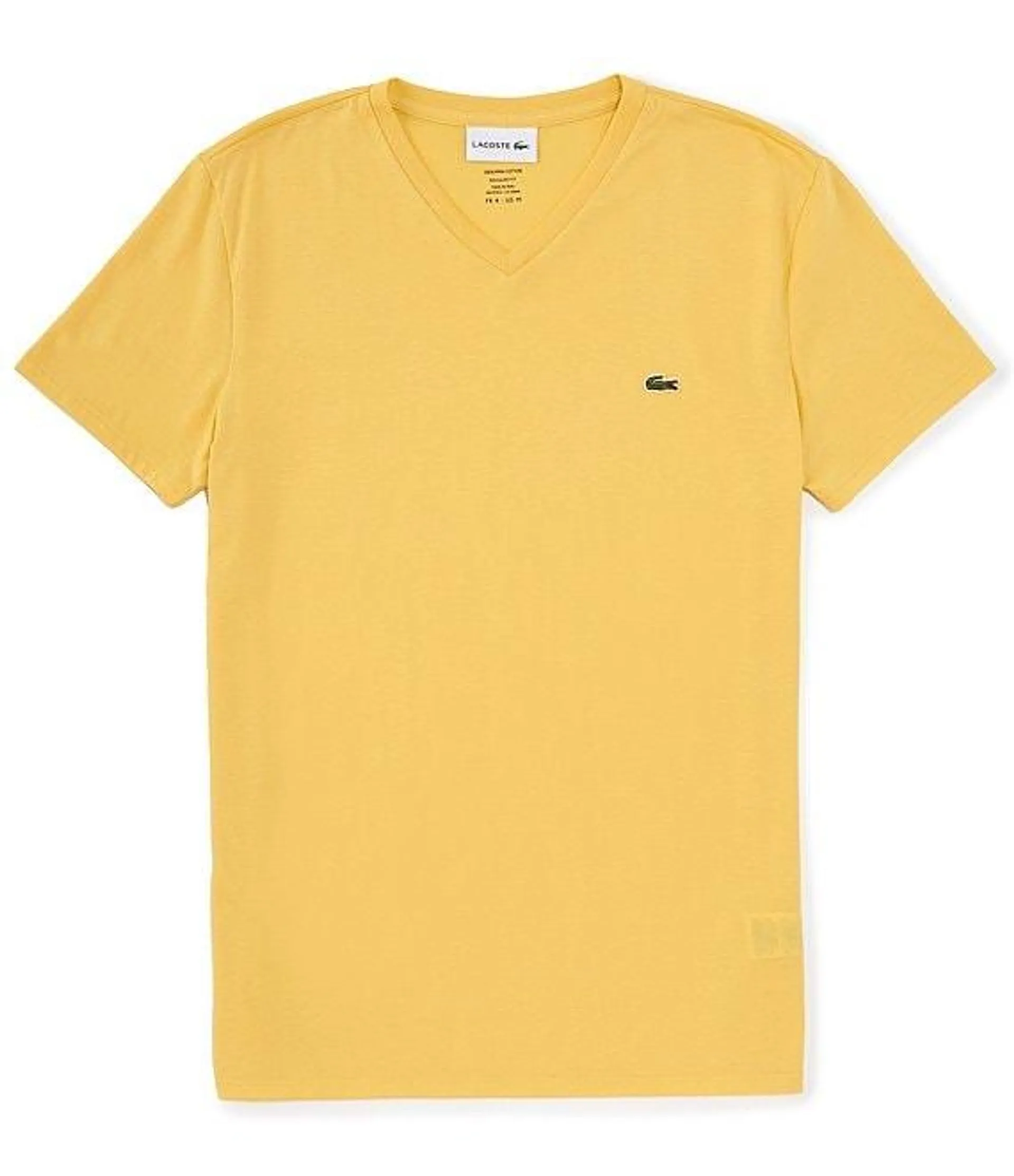 Pima Cotton Short Sleeve V-Neck T-Shirt