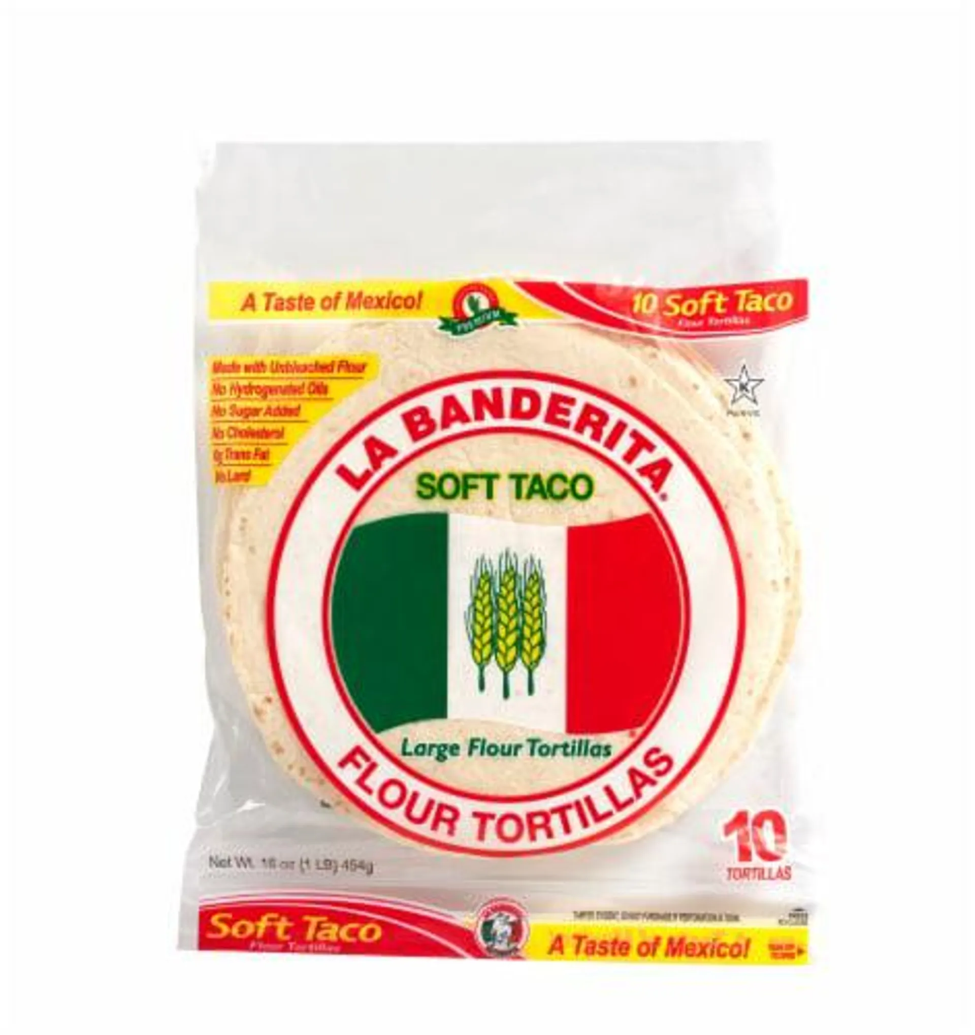 La Banderita® Soft Taco Large Flour Tortillas
