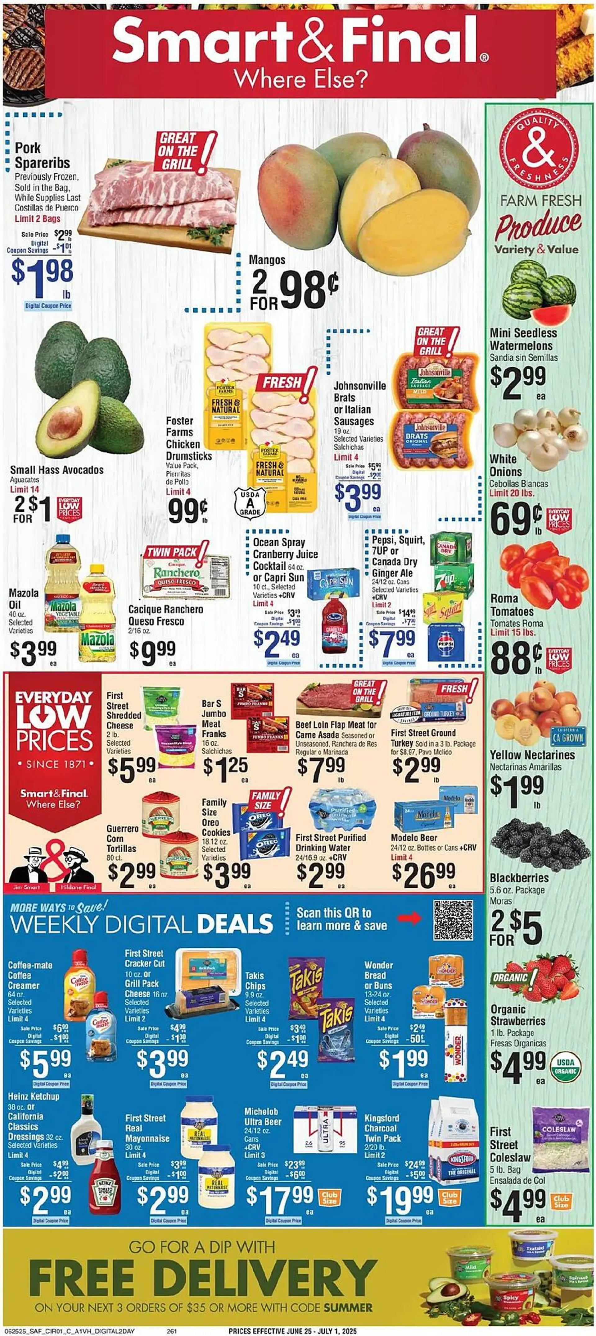 Weekly ad Smart & Final Weekly Ad from June 25 to July 1 2025 - Page 1