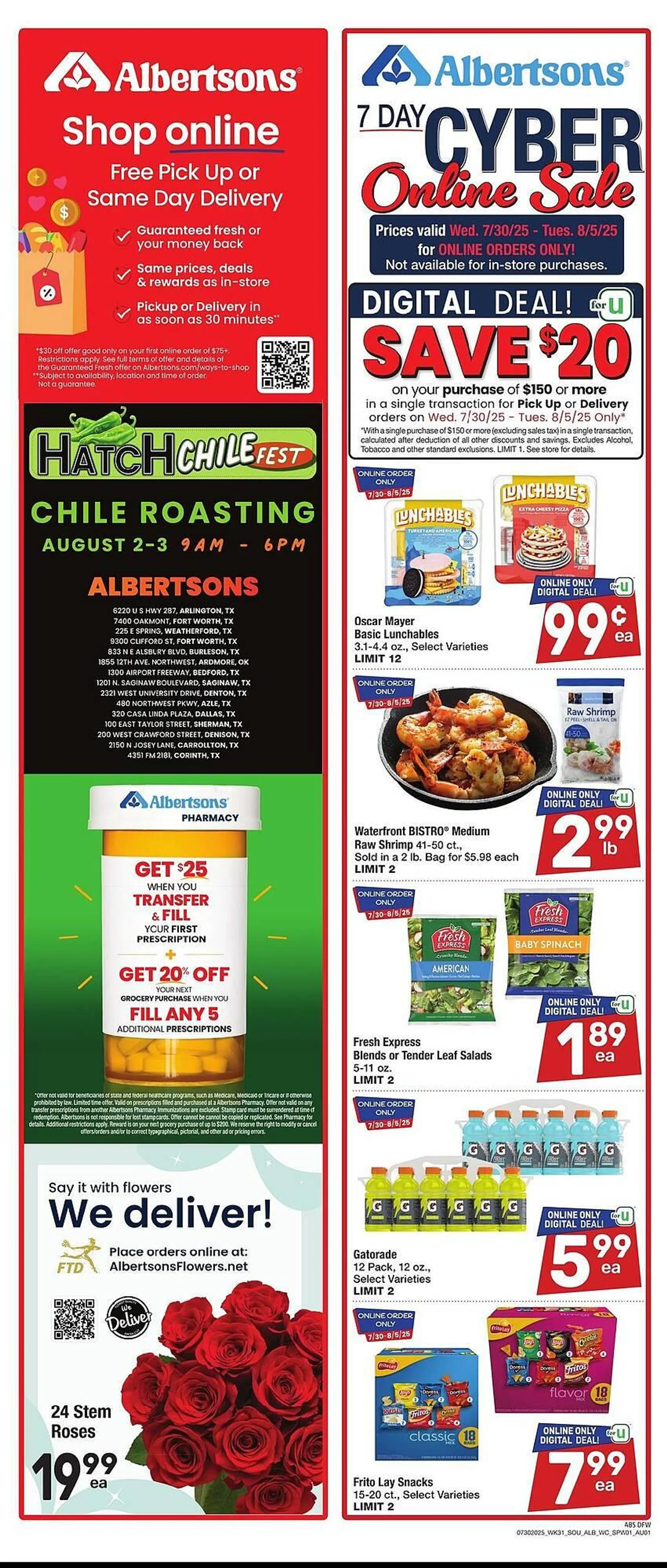 Weekly ad Albertsons Weekly Ad from July 30 to August 5 2025 - Page 1