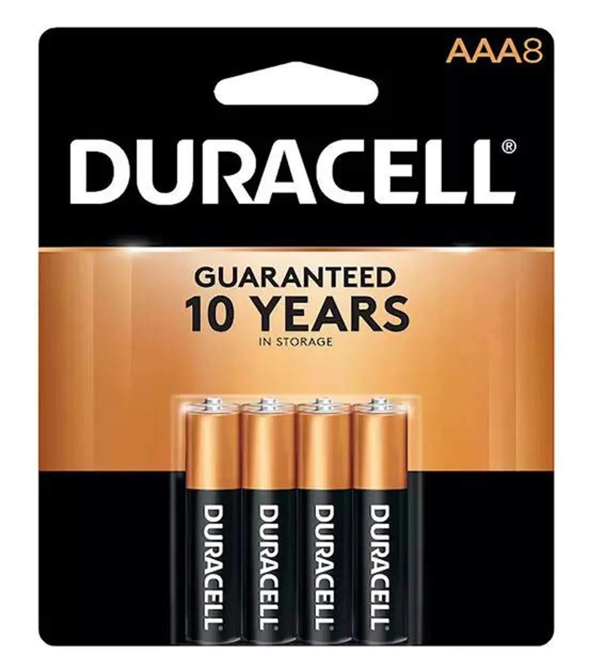Duracell Coppertop Alkaline AAA 8pc