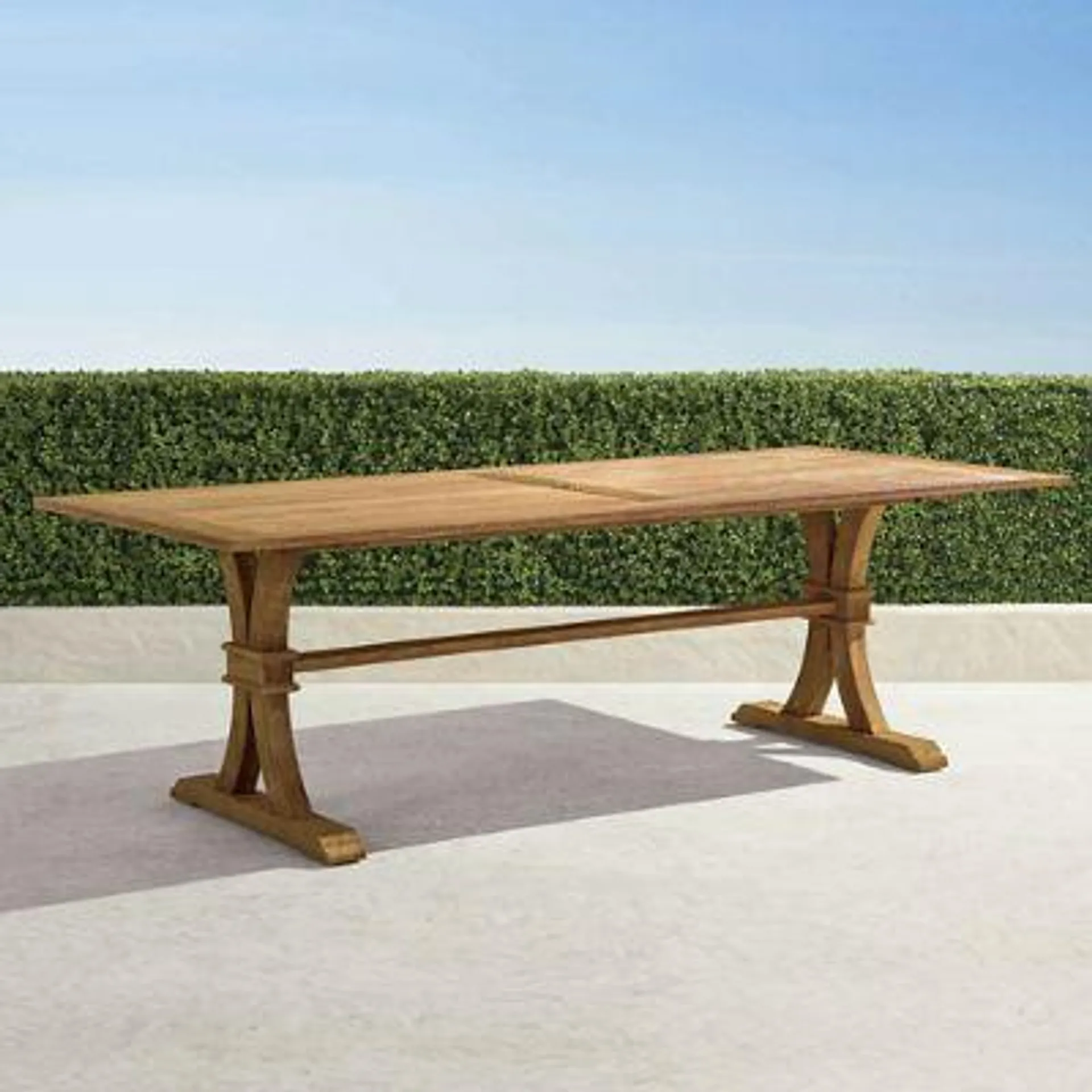 Teak Rectangular Farmhouse Dining Table