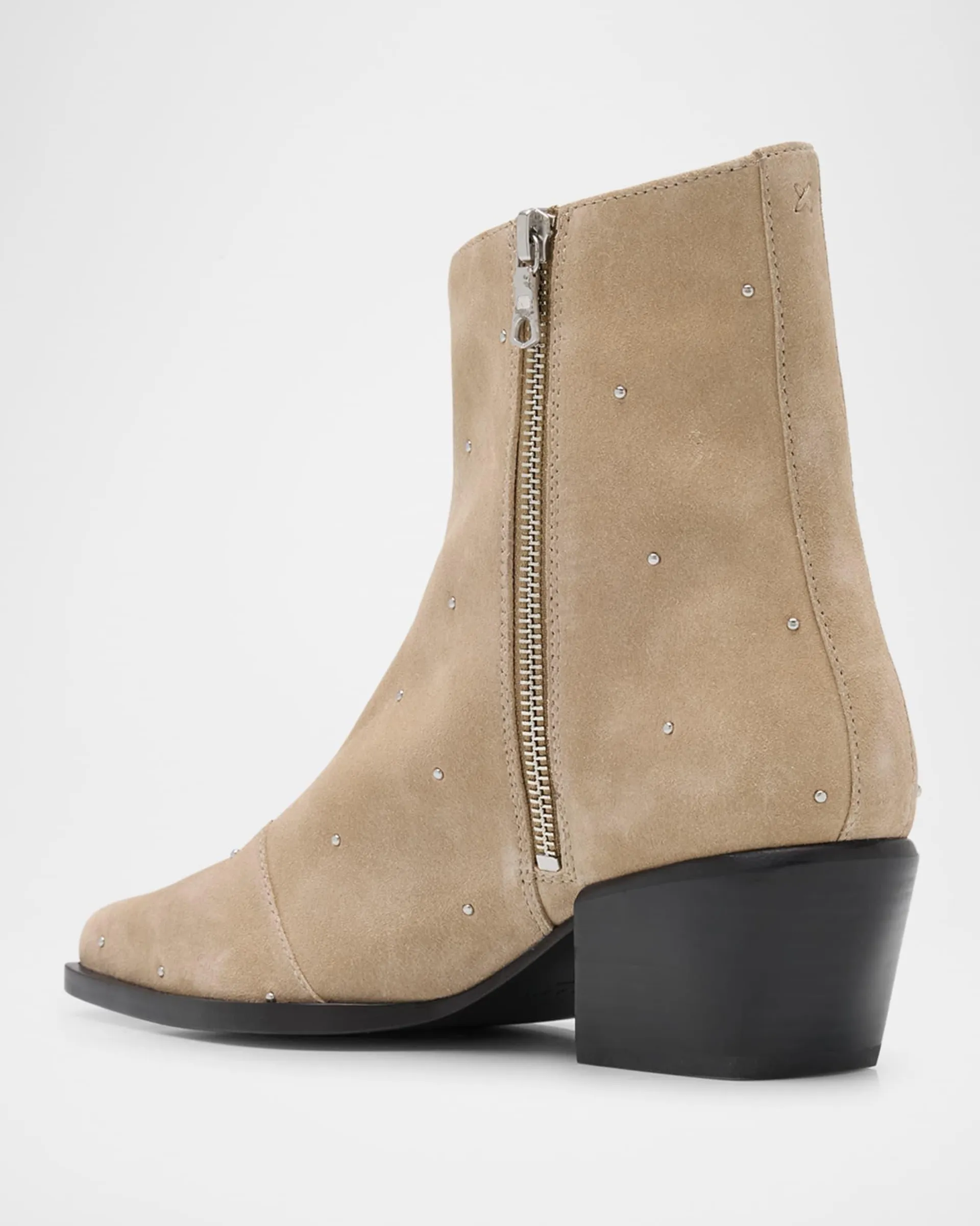 Joni Studded Suede Ankle Boots