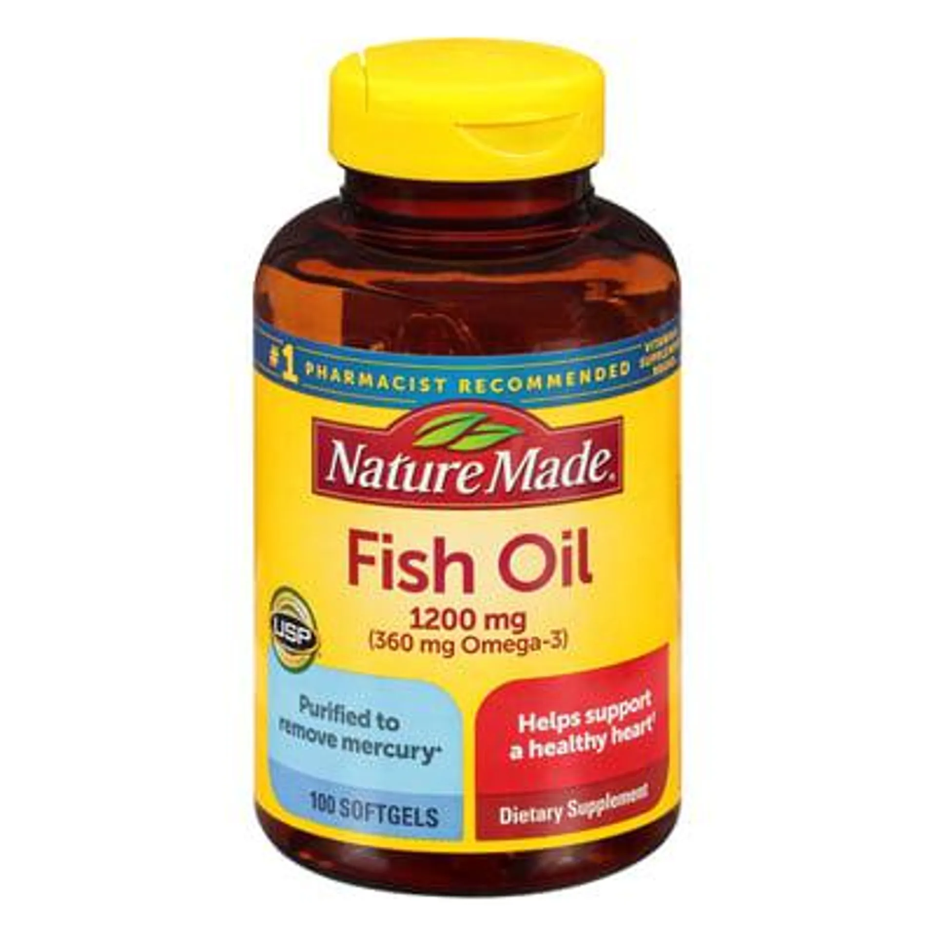 Nature Made, Fish Oil, 1200 mg, Softgels