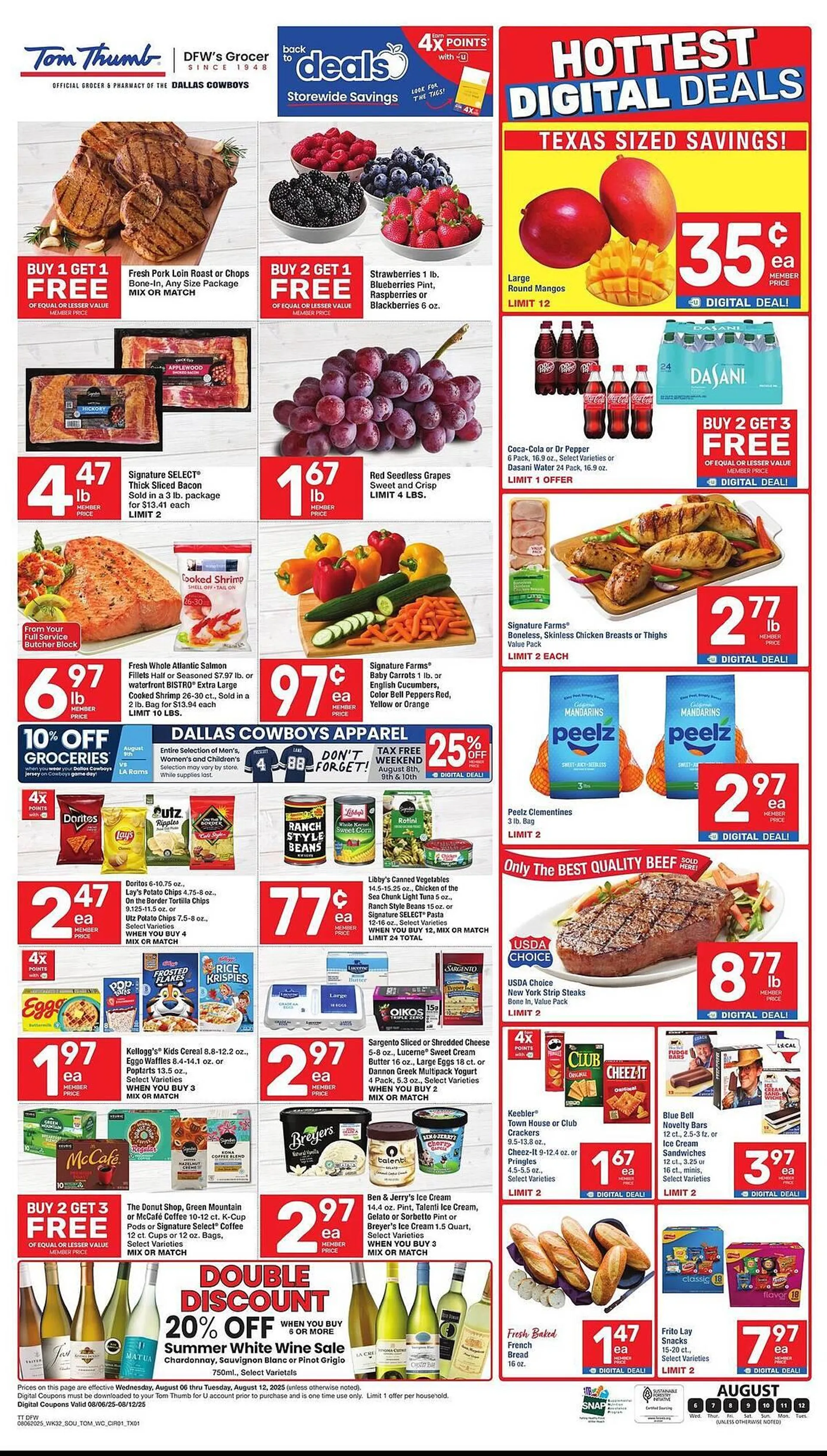 Weekly ad Tom Thumb Weekly Ad from August 6 to August 12 2025 - Page 1