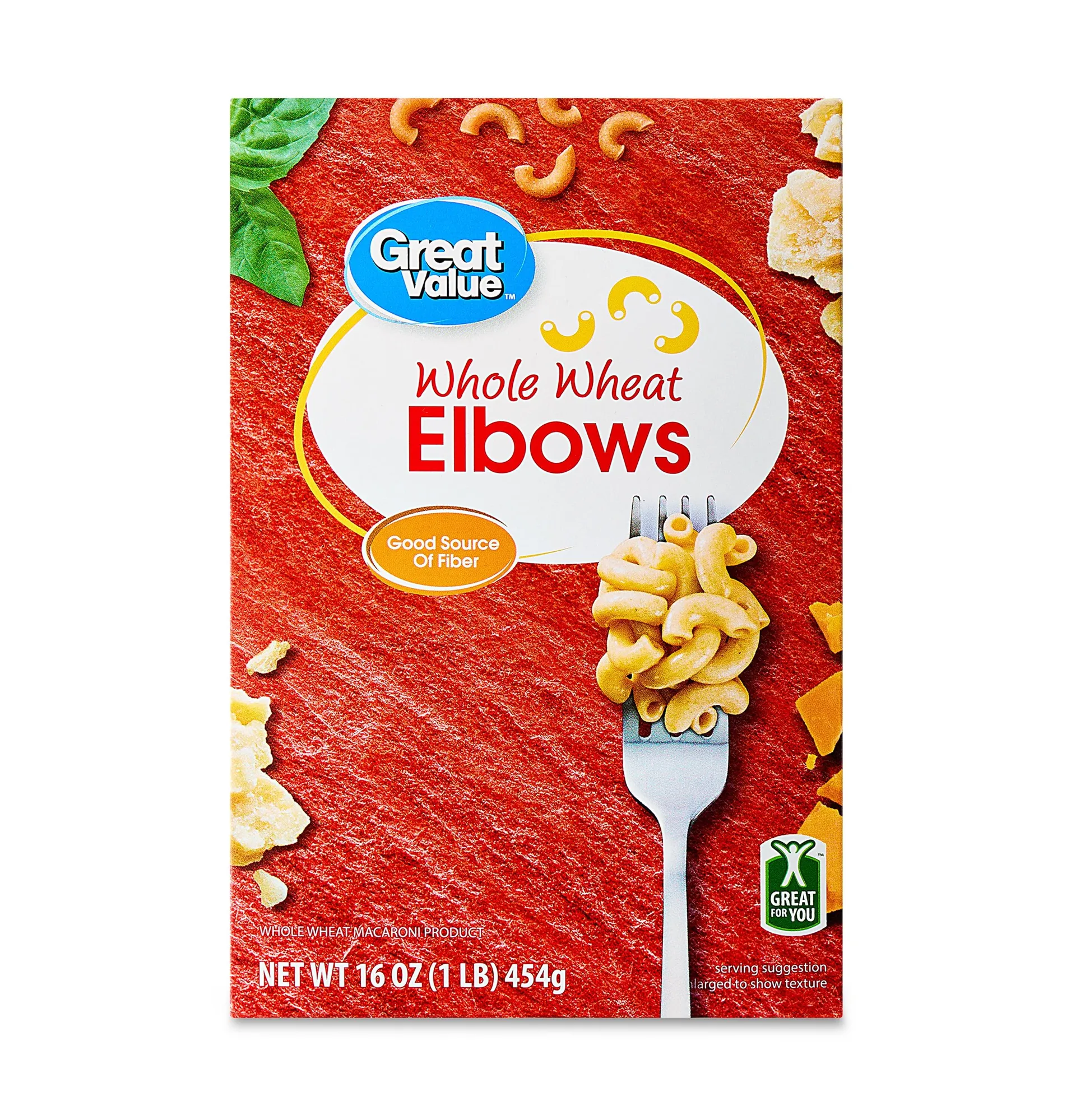 Great Value Whole Wheat Elbows, 16 oz