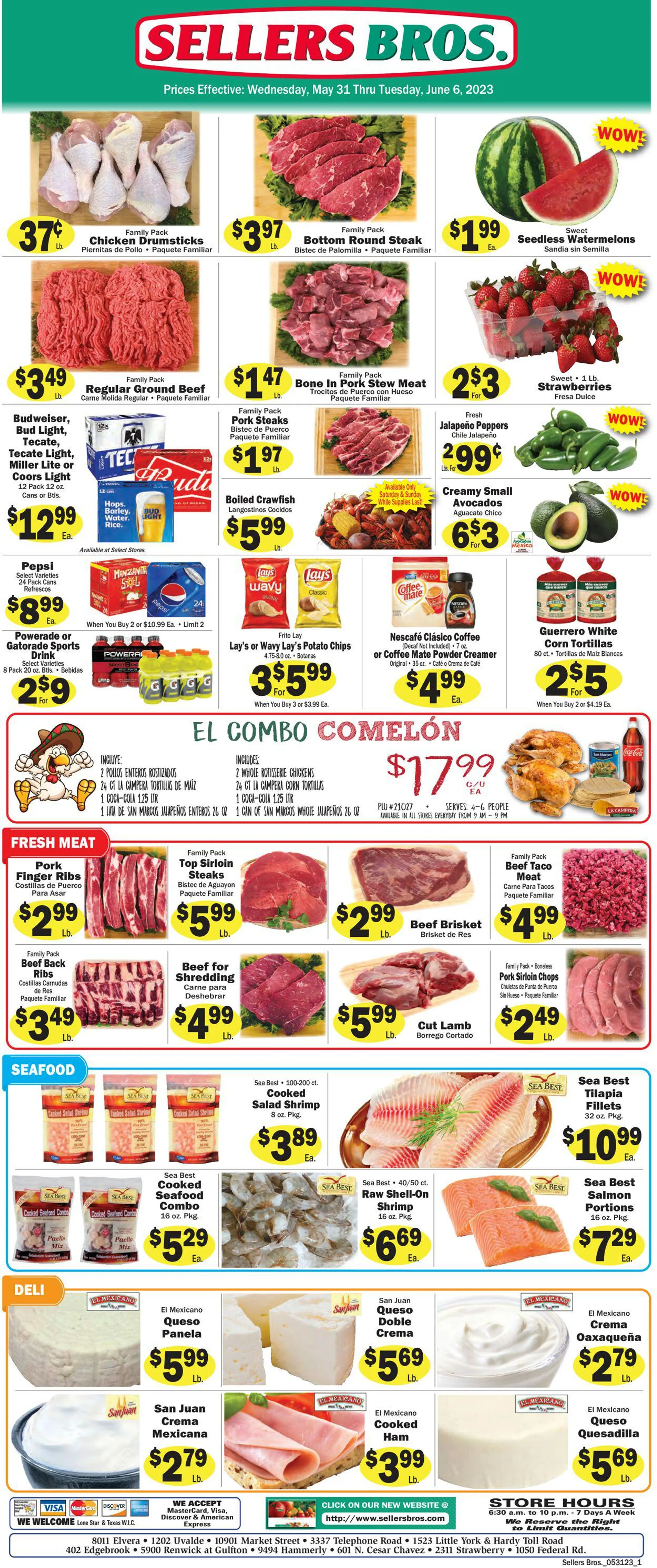 Sellers Bros. Current weekly ad - 1