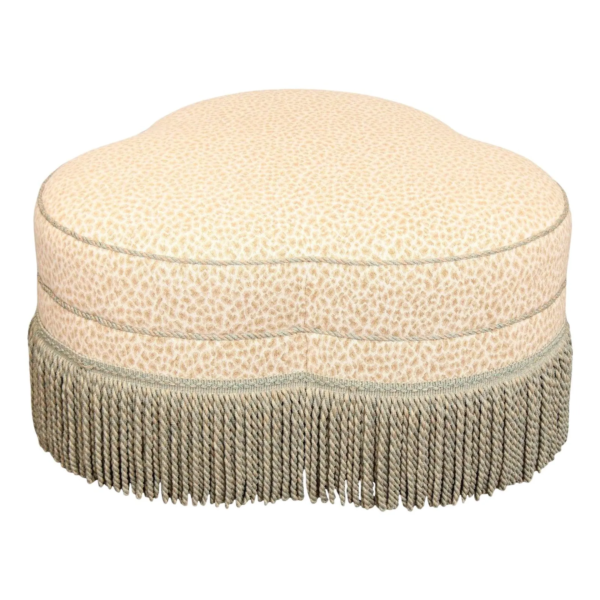 Sherrill Furniture Traditional Fringed Ottoman