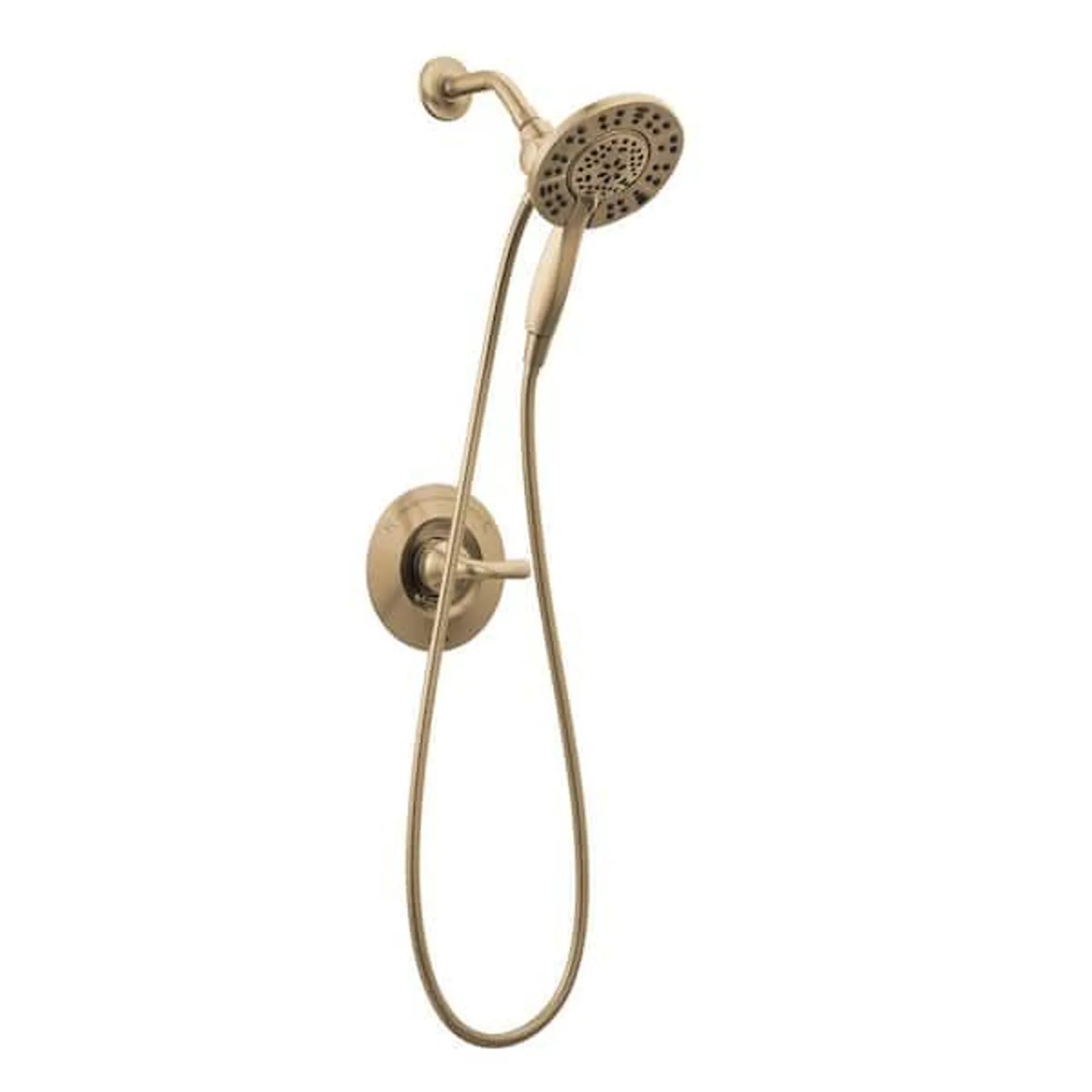 Arvo In2ition Two-in-One Single-Handle 4-Spray Shower Faucet in Champagne Bronze (Valve Included)