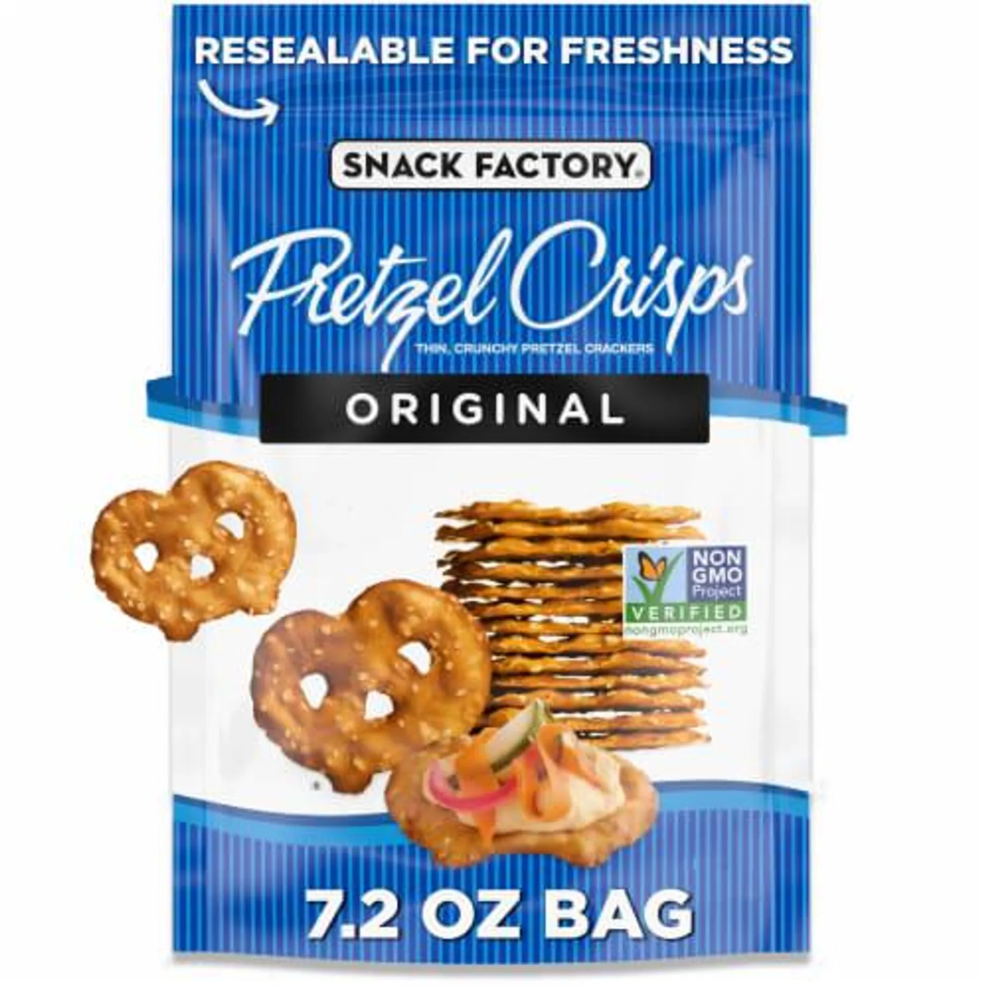 Snack Factory Pretzel Crisps Original Deli Style Crackers