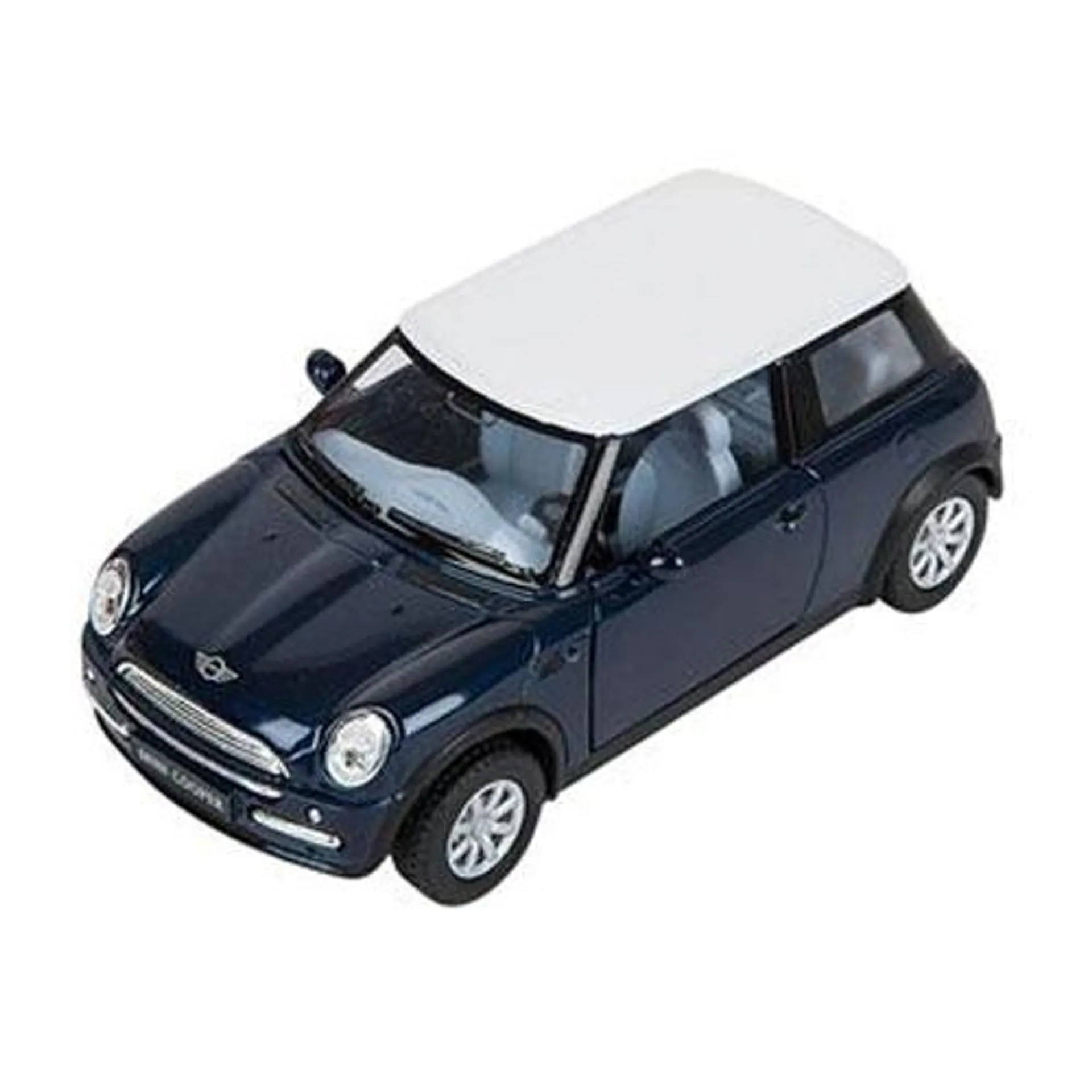 Rhode Island Novelty - Pull Back Die-Cast Metal Vehicle - MINI COOPER (Blue)(5 inch)