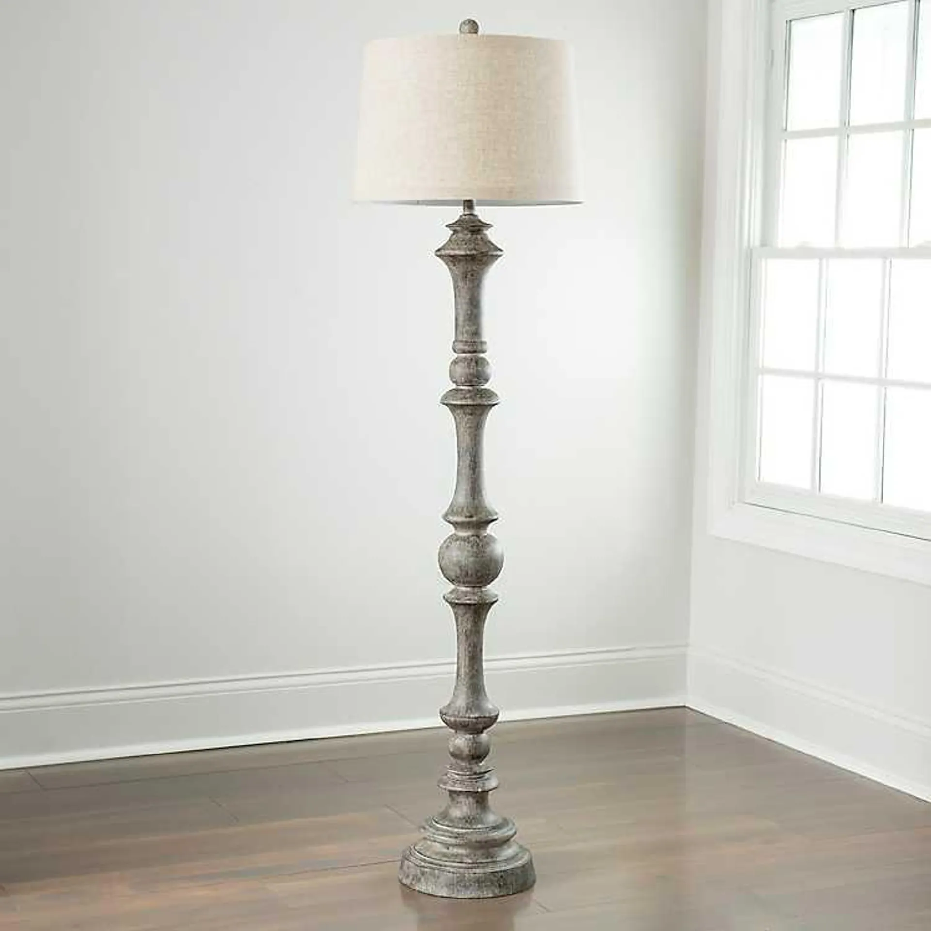 Gray Savannah Floor Lamp