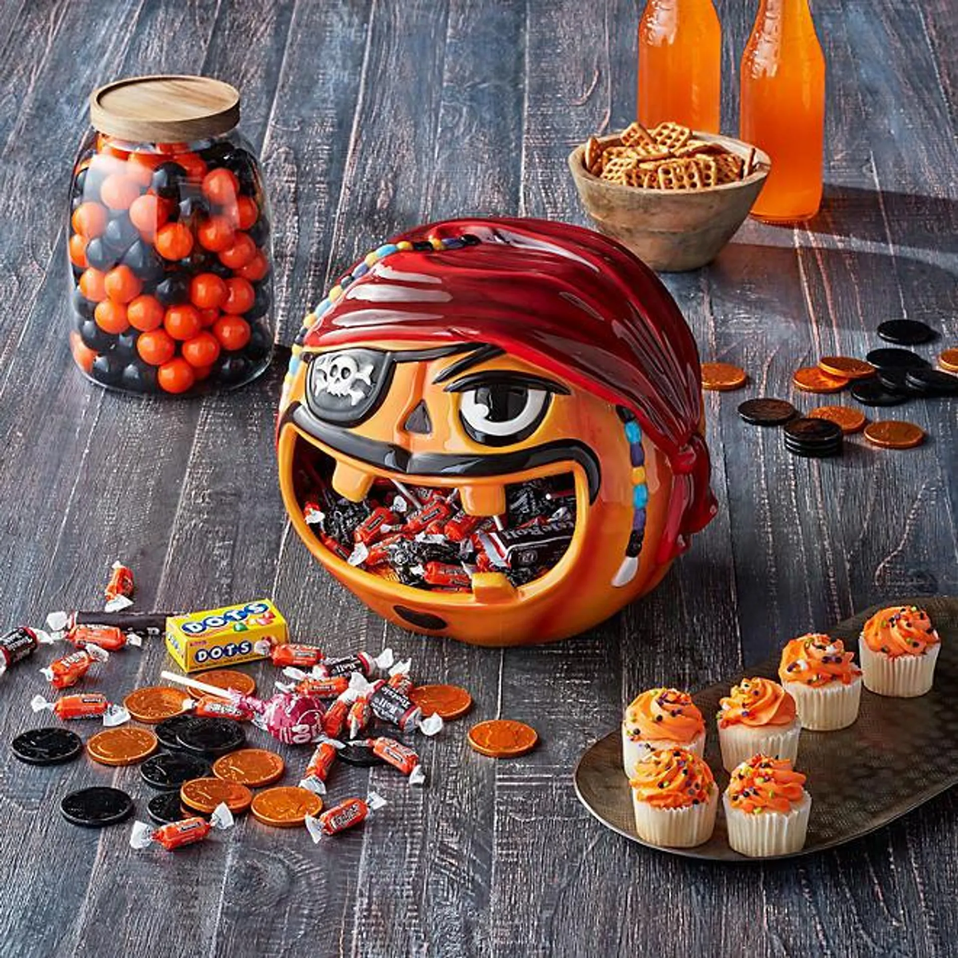 Member's Mark Halloween Ceramic Candy Bowl, Pirate