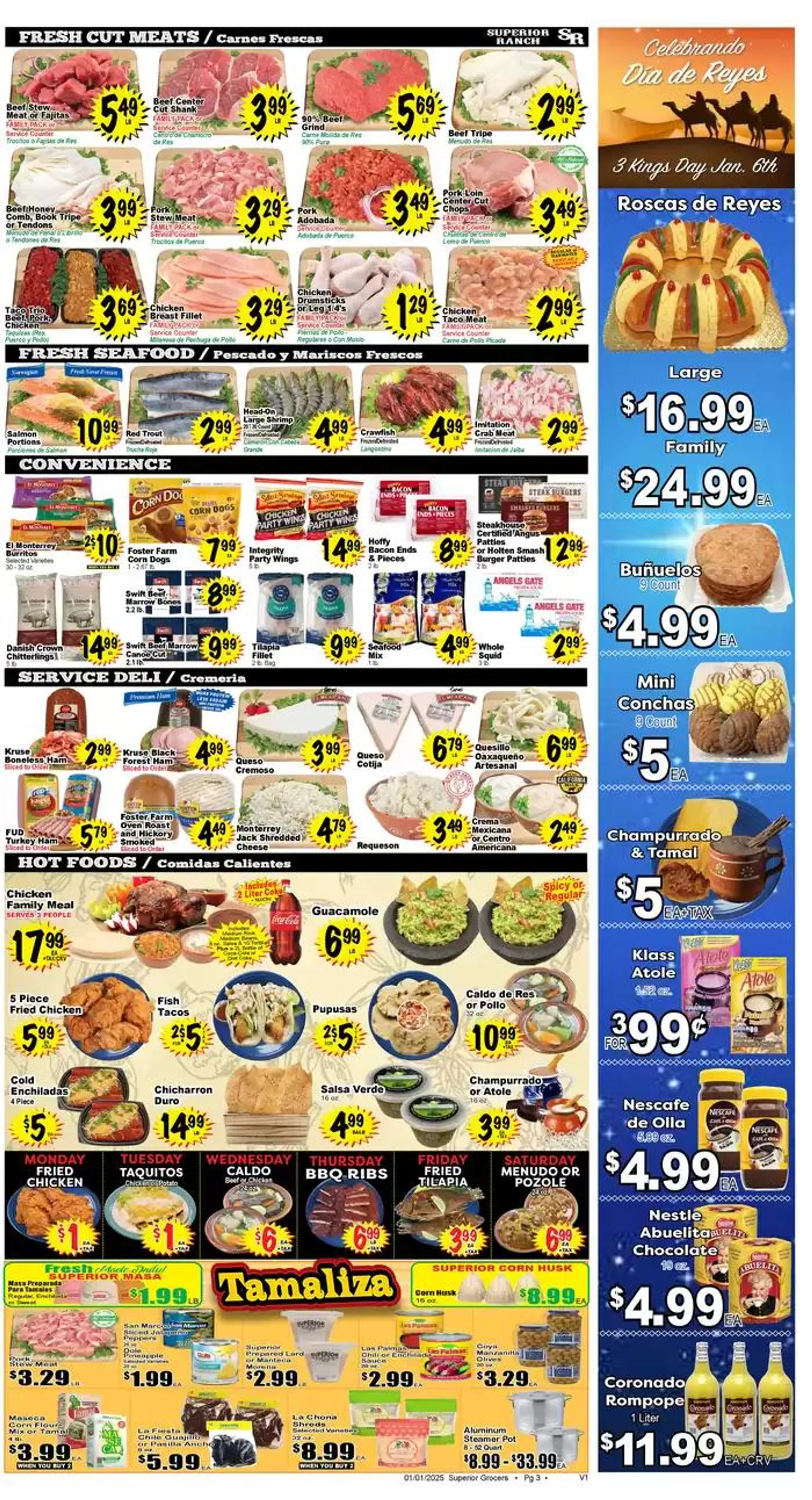 Weekly ad Weekly specials Superior Grocers from January 1 to January 7 2025 - Page 3