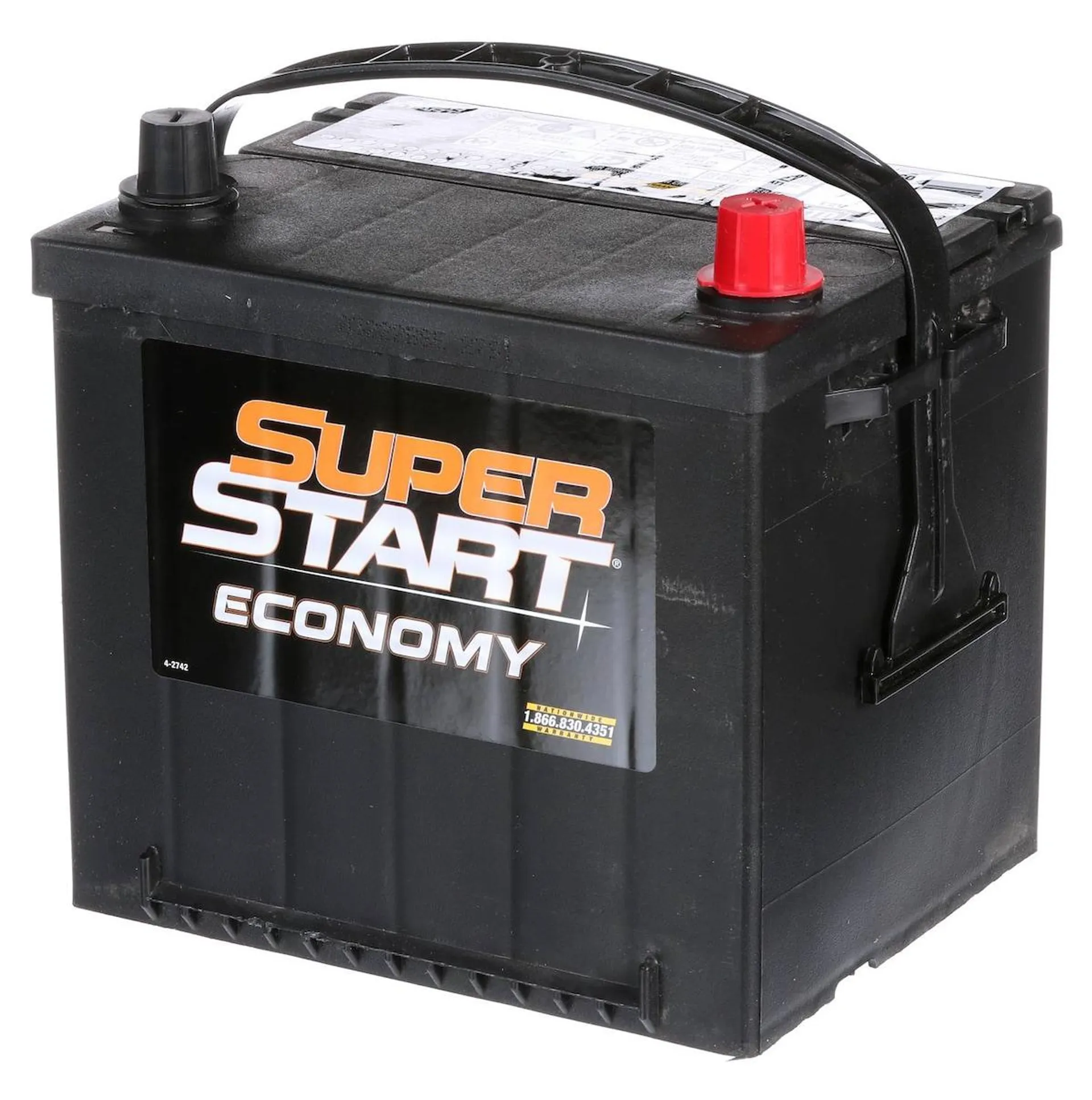 Super Start Economy Standard Flooded Top Post Battery Group Size 26R - 26RECO