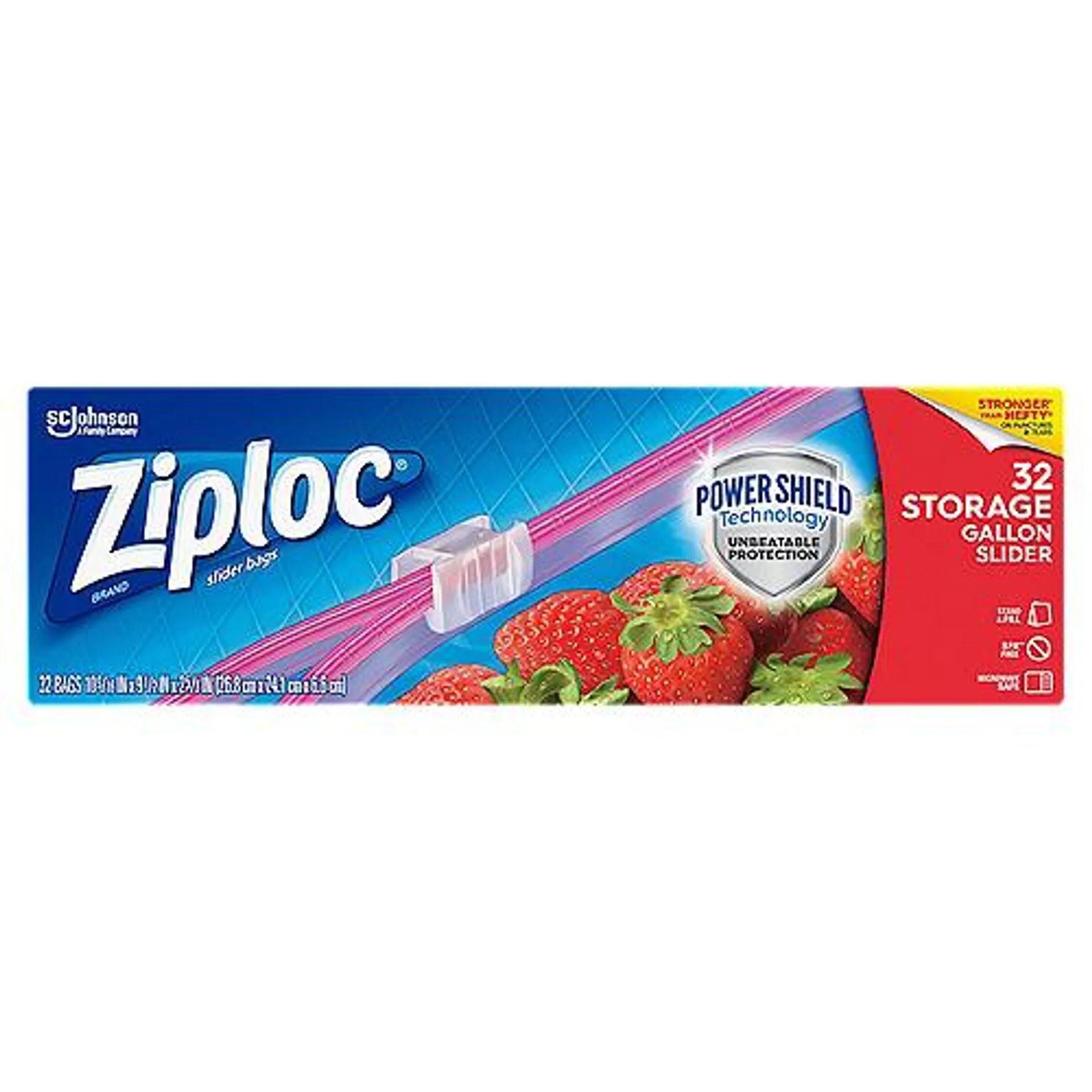 Ziploc Slider Gallon, Storage Bag, 32 Each