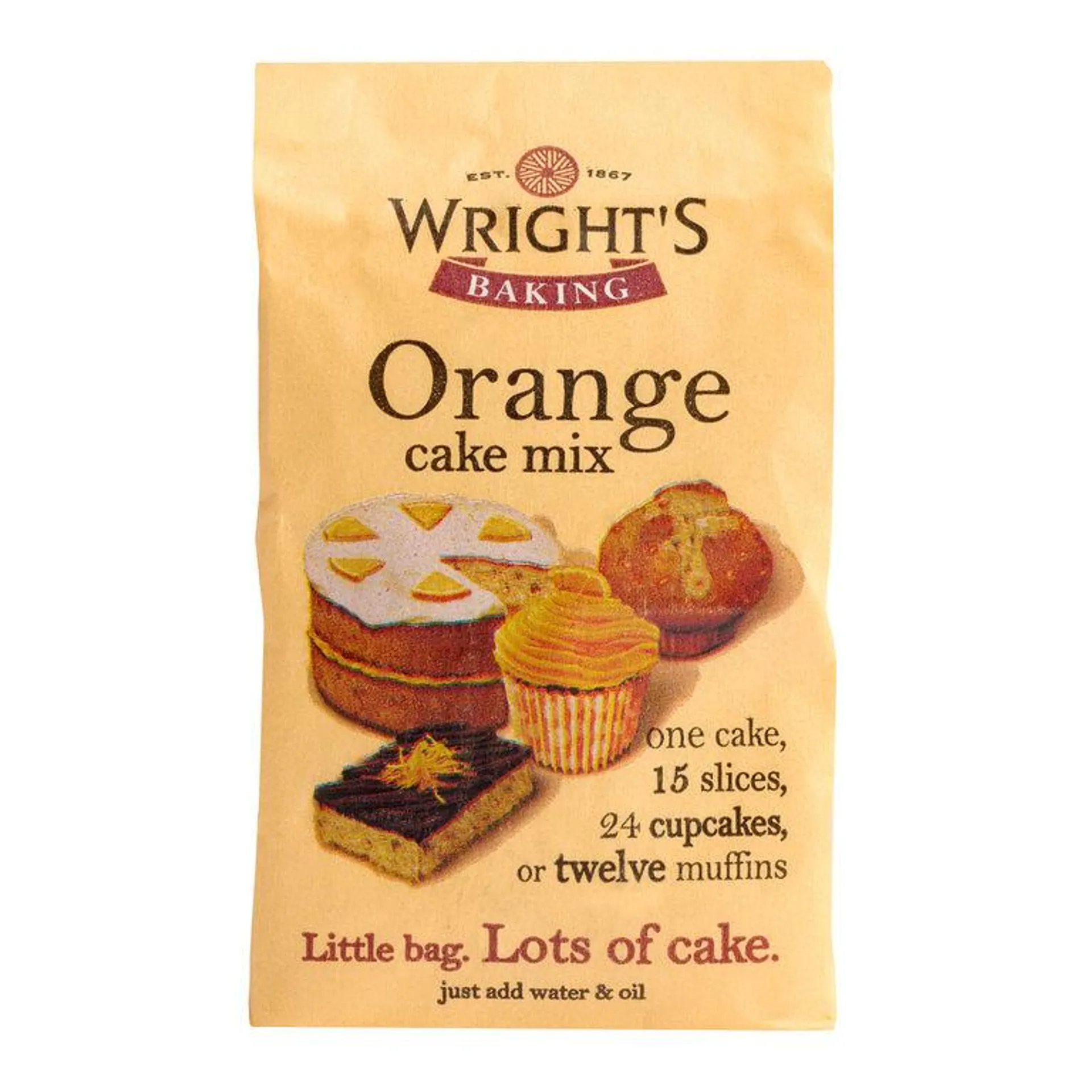 Wright's Orange Cake Mix