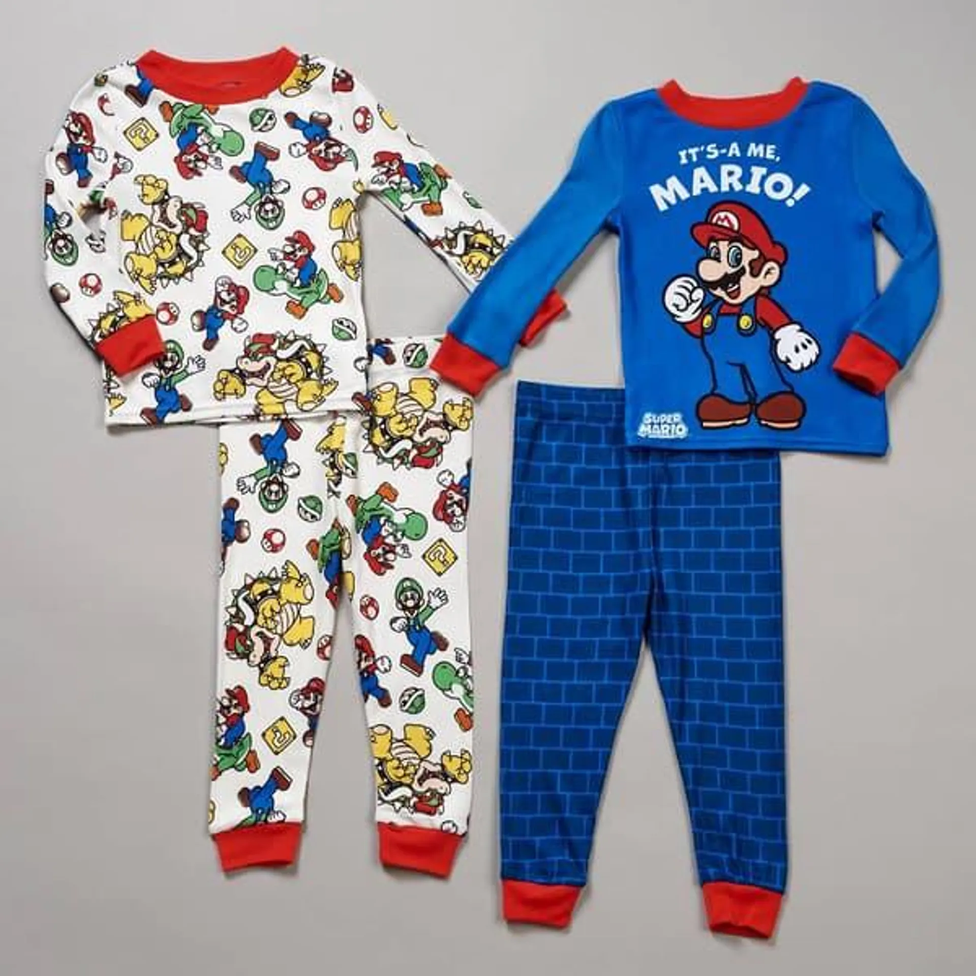 Toddler Boy Nintendo 4pc. Mario Bros. Pajama Set