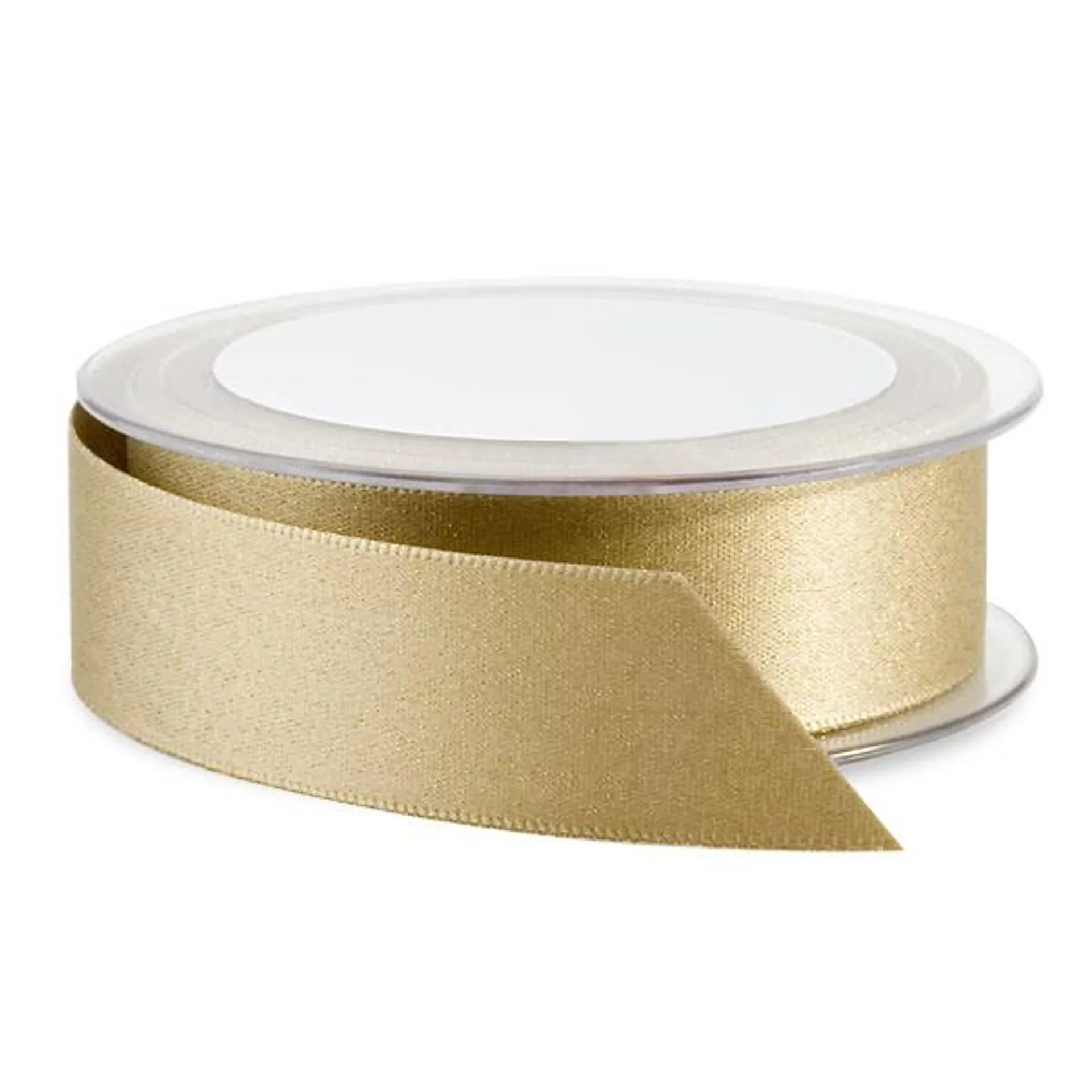 Ribbon Glitter Double Satin Gold