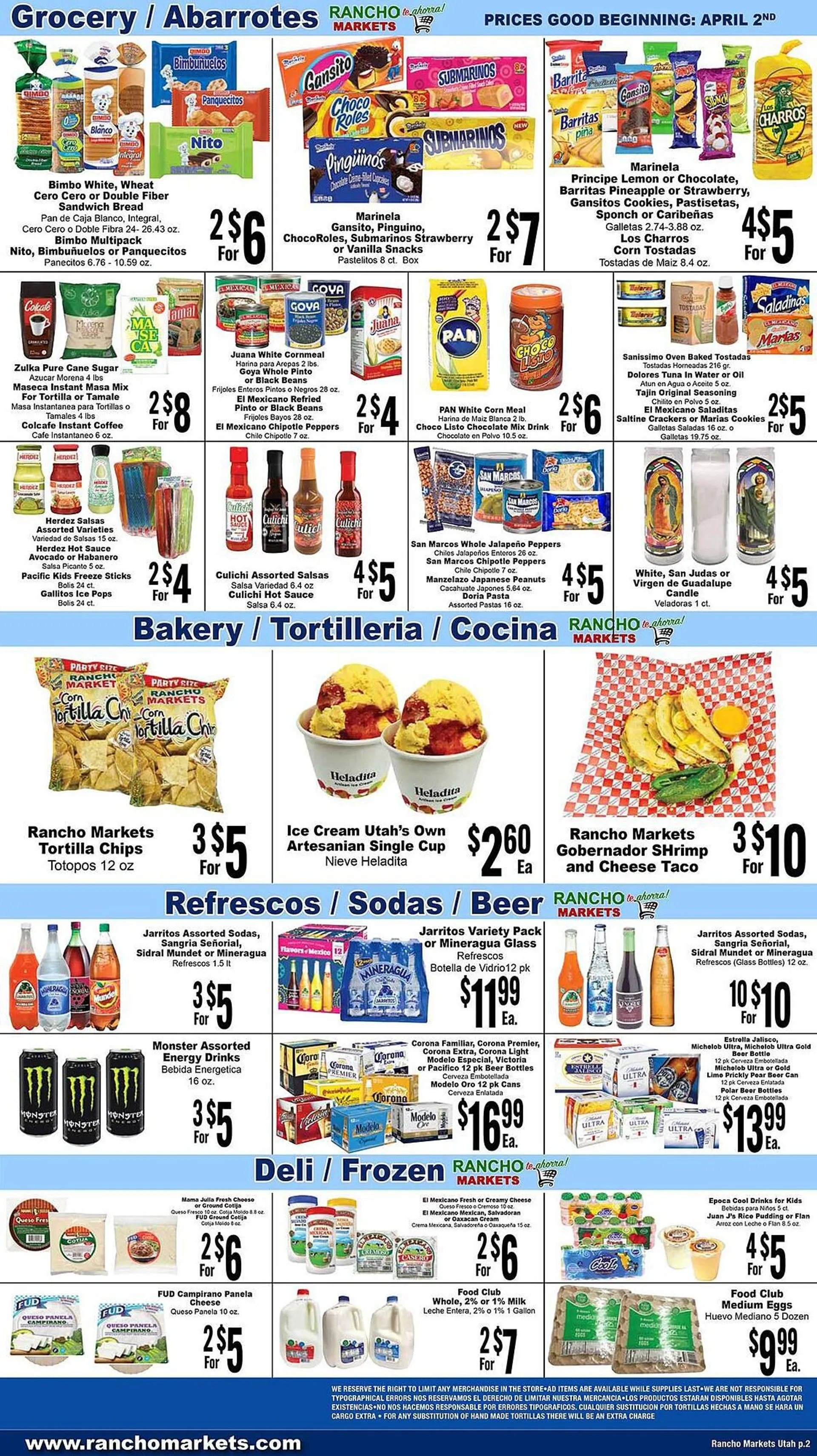 Weekly ad Rancho Markets Weekly Ad from April 2 to April 8 2024 - Page 2