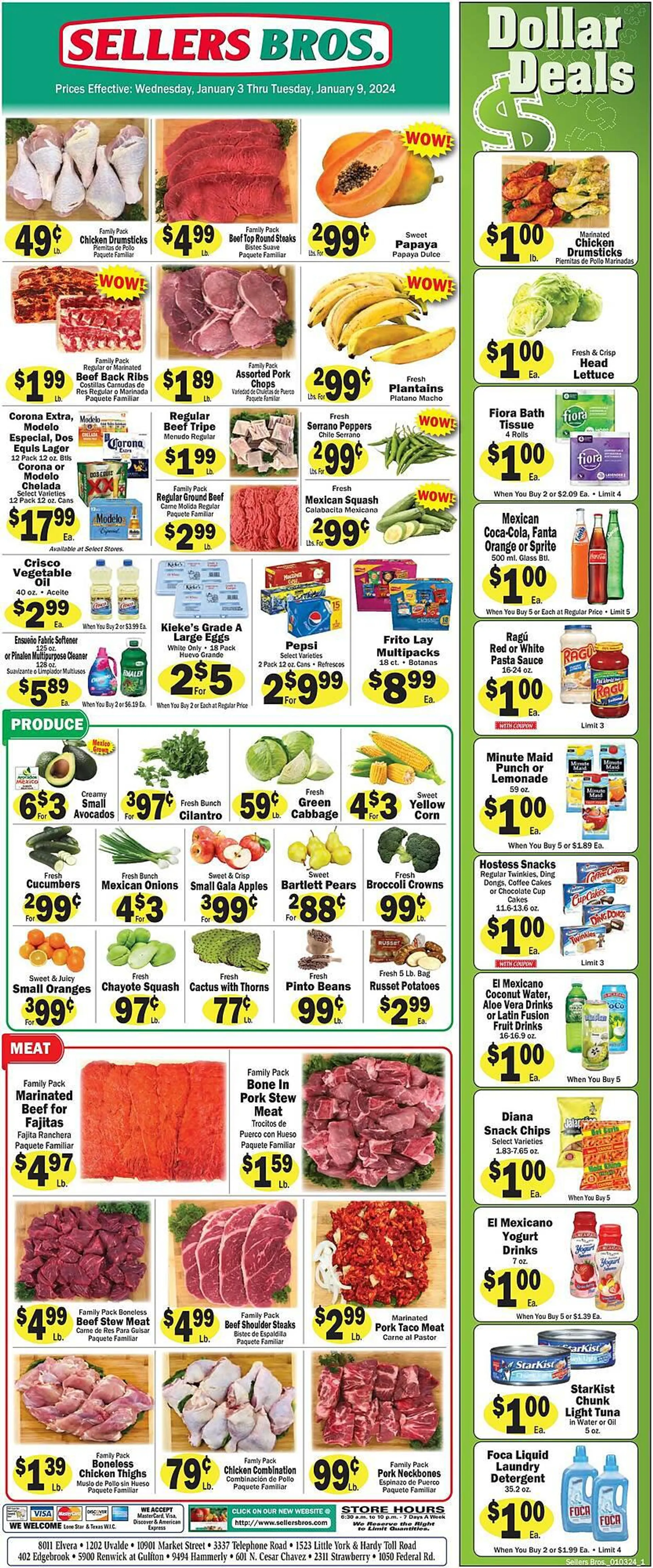 Sellers Bros Weekly Ad Today