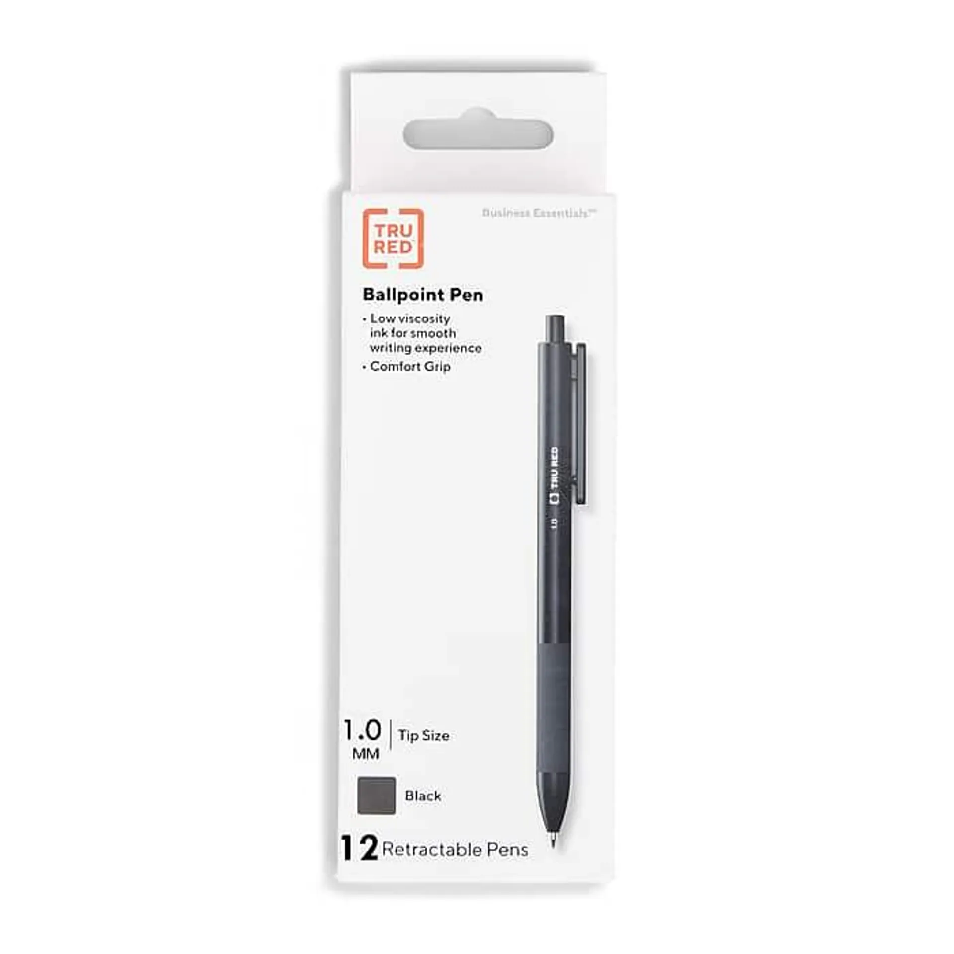 TRU RED™ Ballpoint Gripped Retractable Pen,