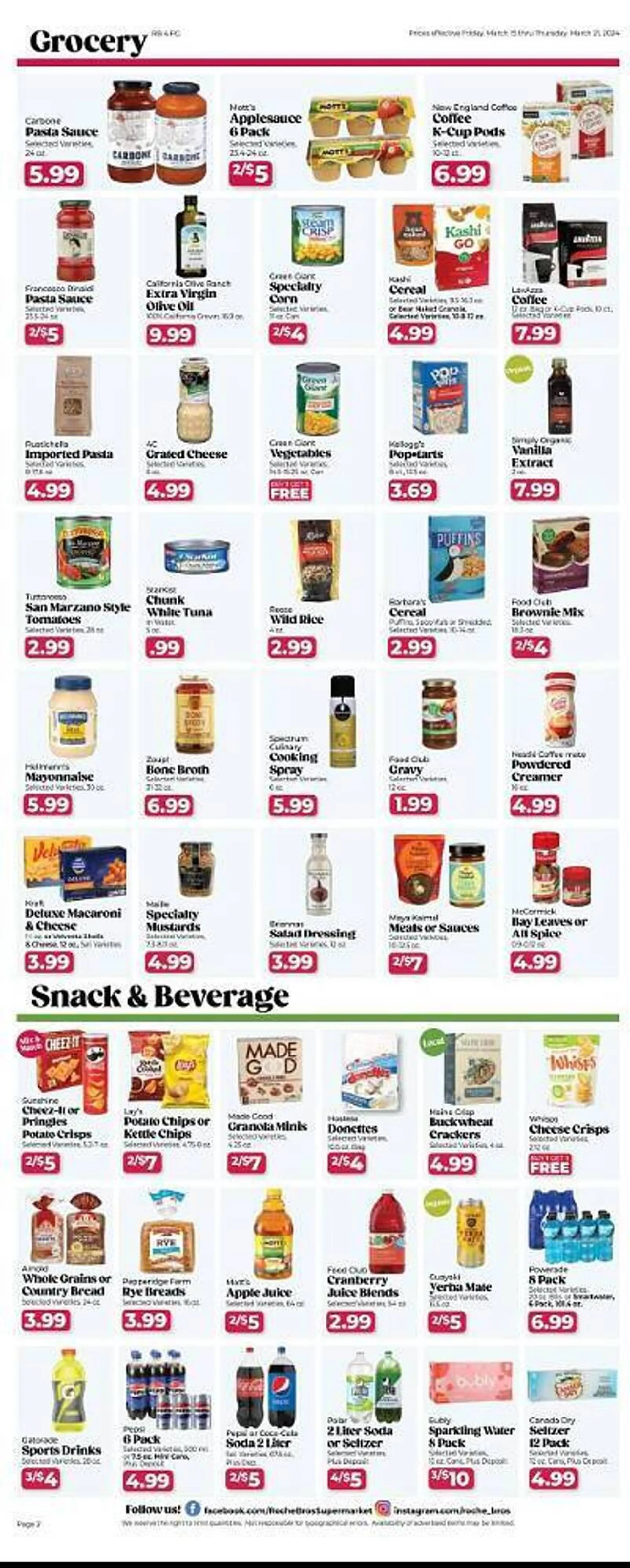 Weekly ad Roche Bros Weekly Ad from March 15 to March 21 2024 - Page 2