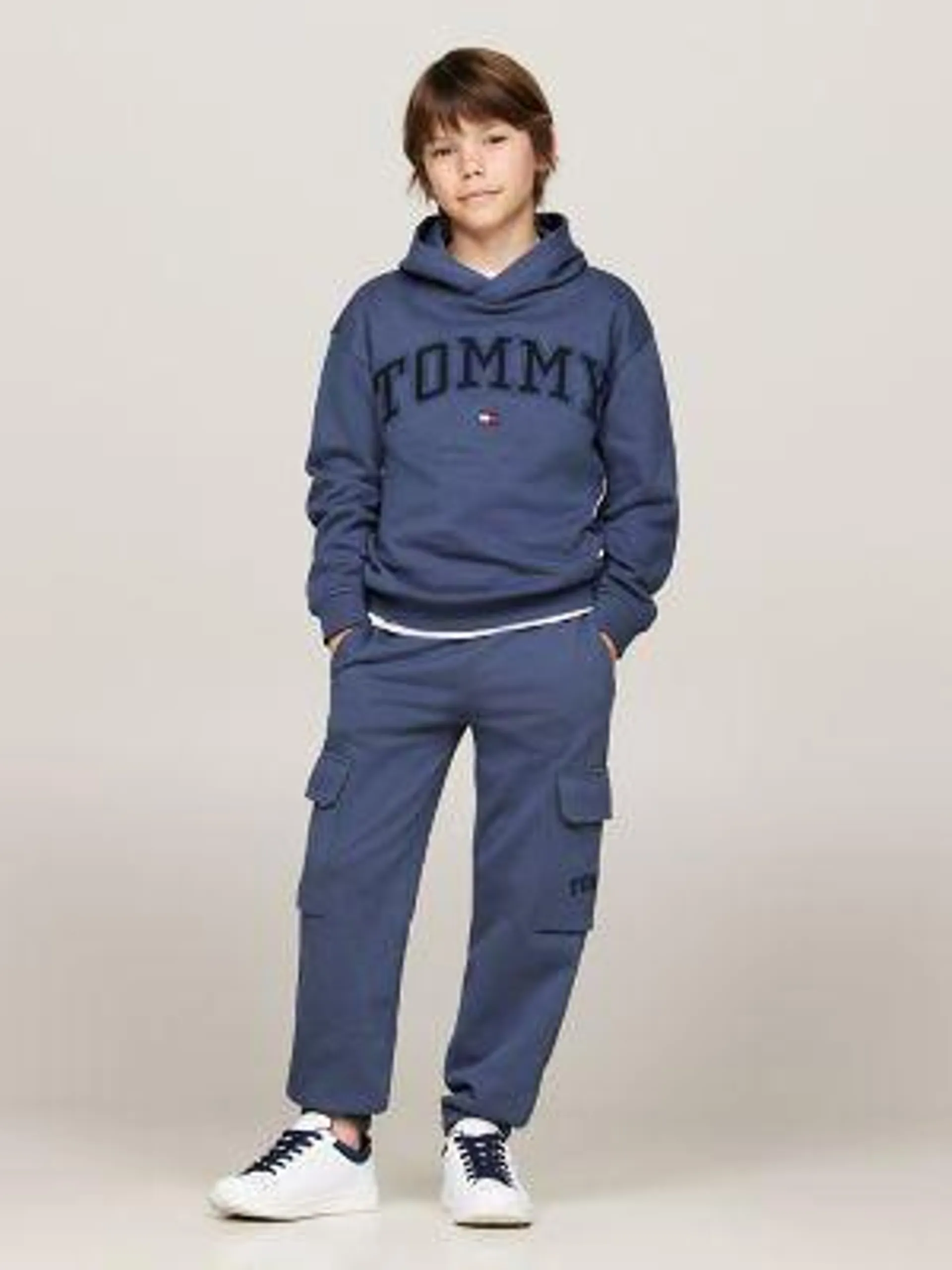 Kids' Embroidered Logo Cargo Sweatpant