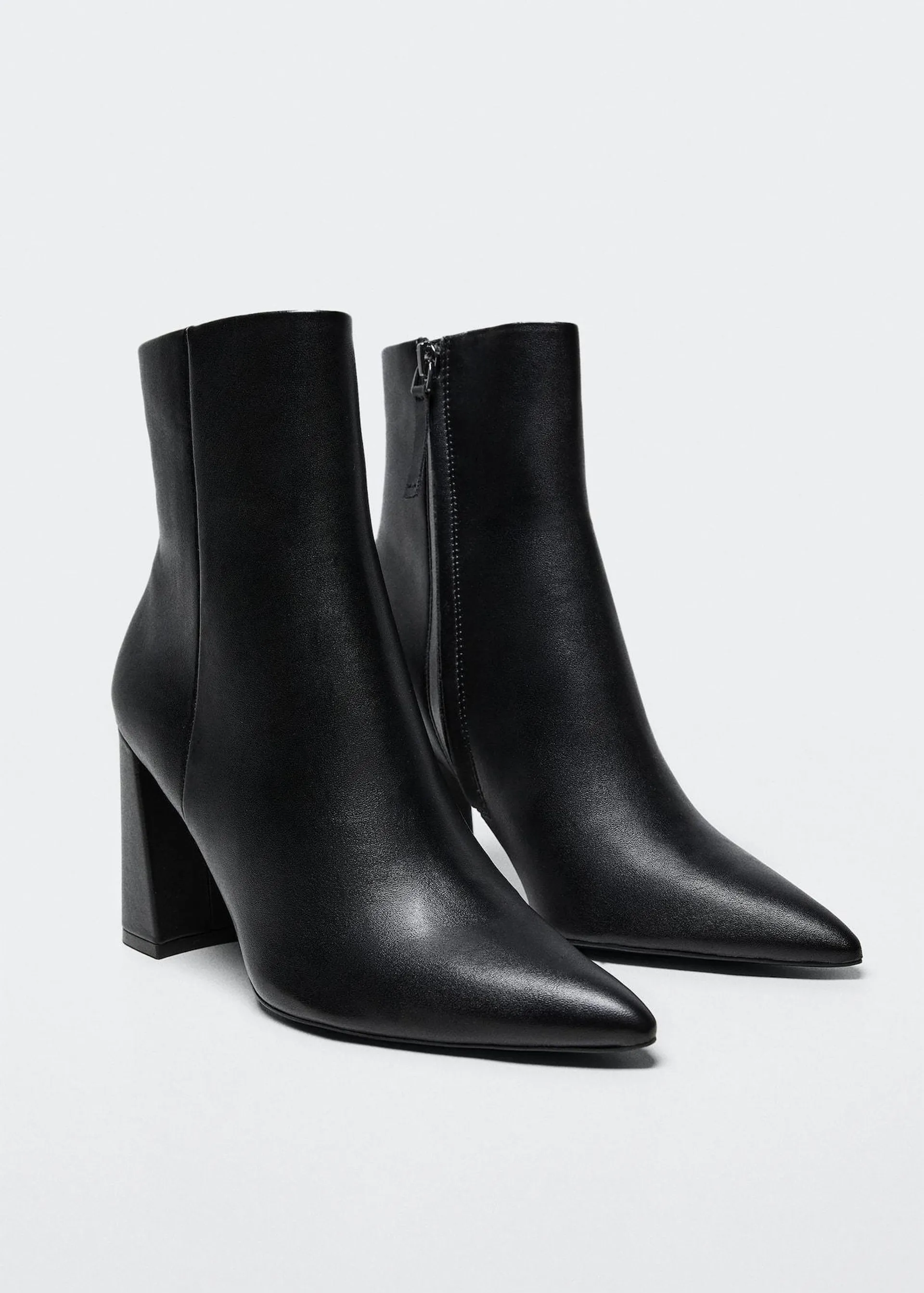 Ankle boots with block heel