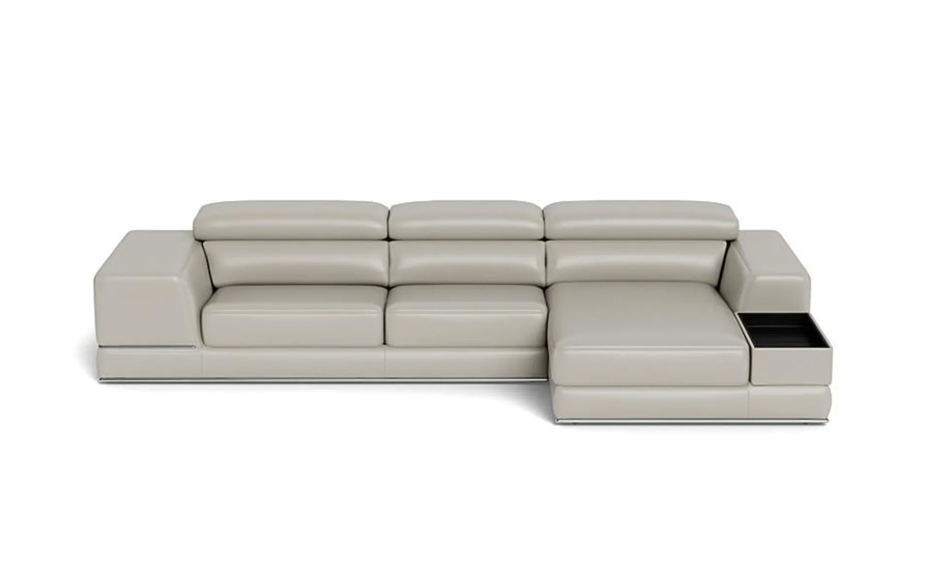 Lorenzo Right Sectional Sofa Light Gray