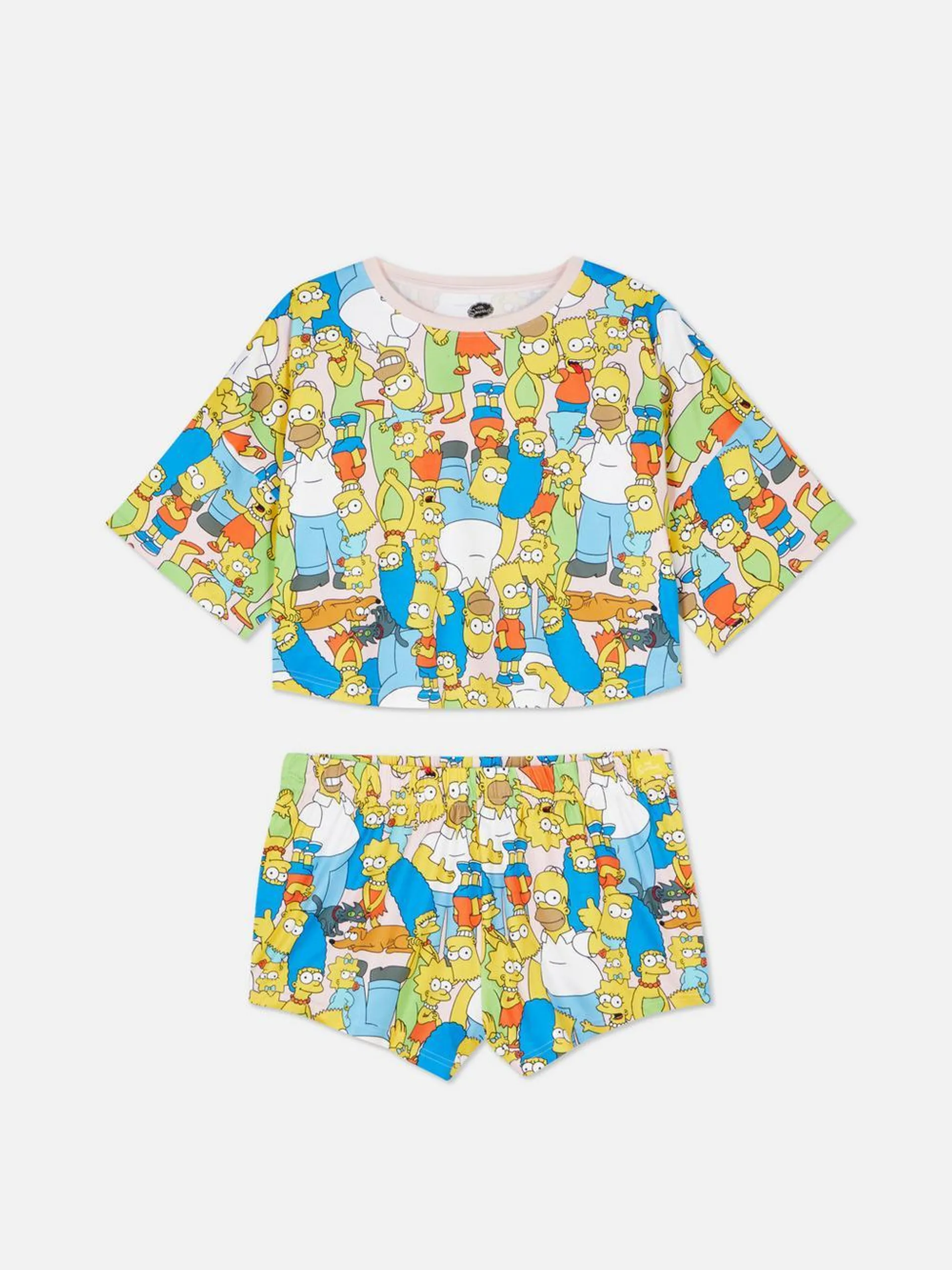 The Simpsons Character Pattern Pajamas