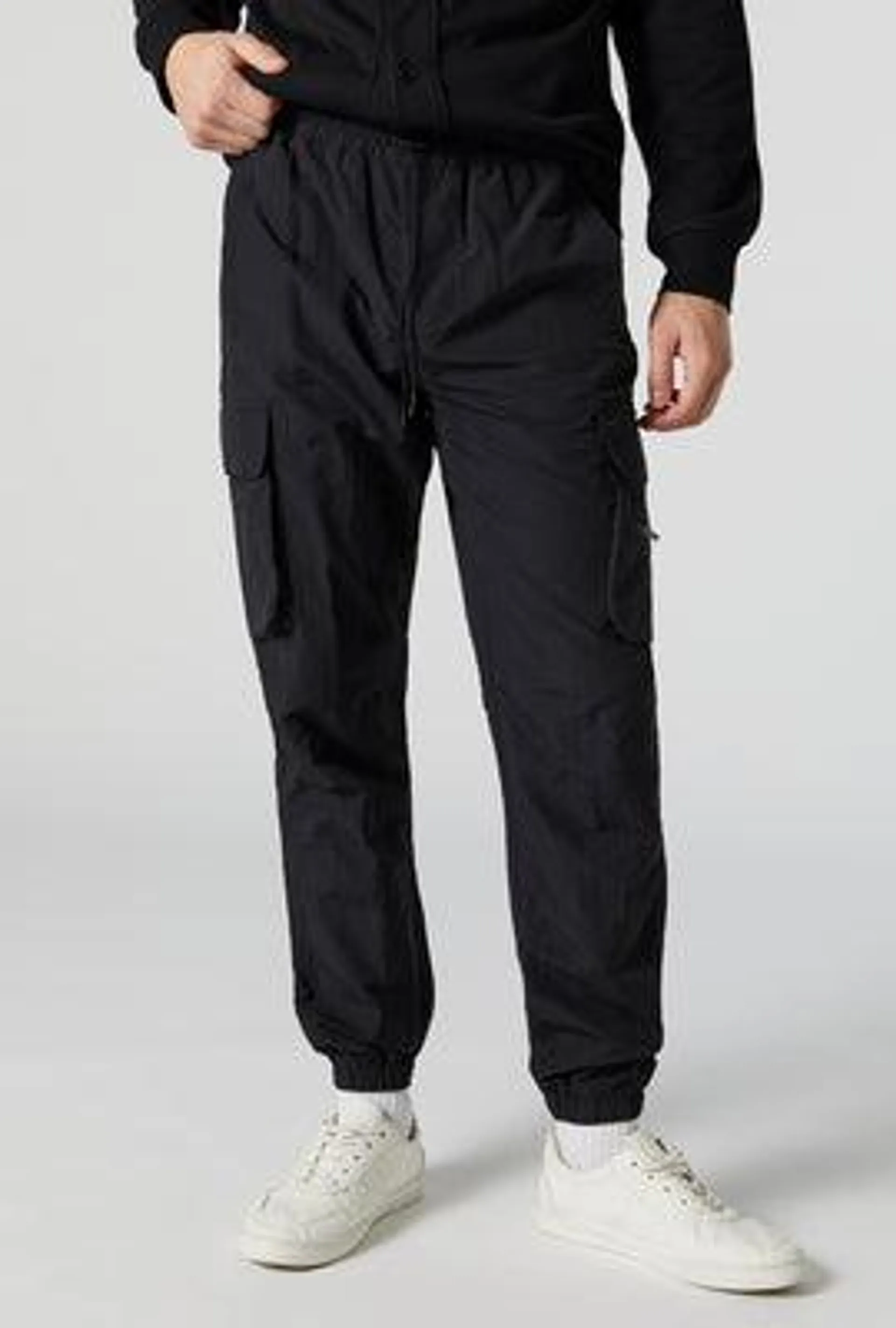 Nylon Zip Cargo Jogger