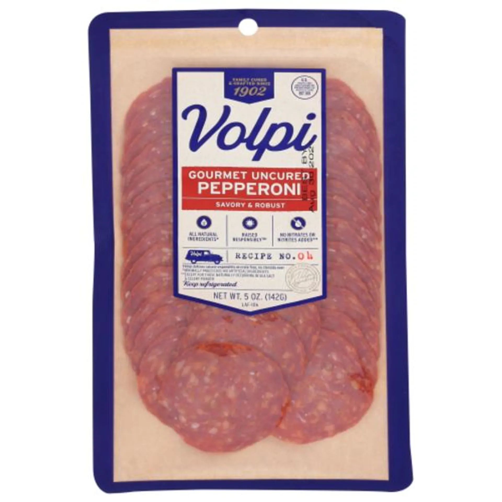 Volpi Savory & Robust Gourmet Uncured Pepperoni