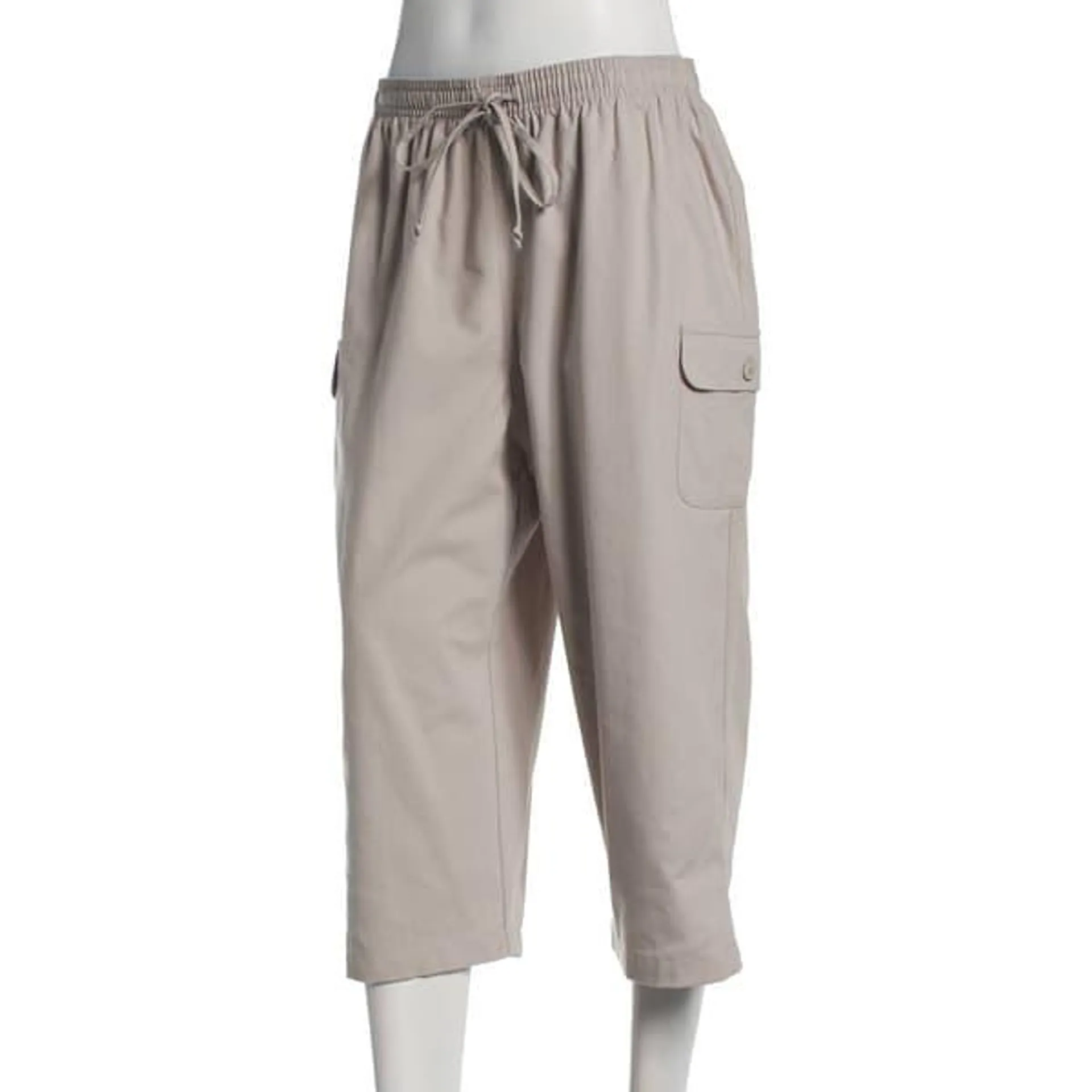 Petite Hasting & Smith Drawcord Tie Cargo Capris