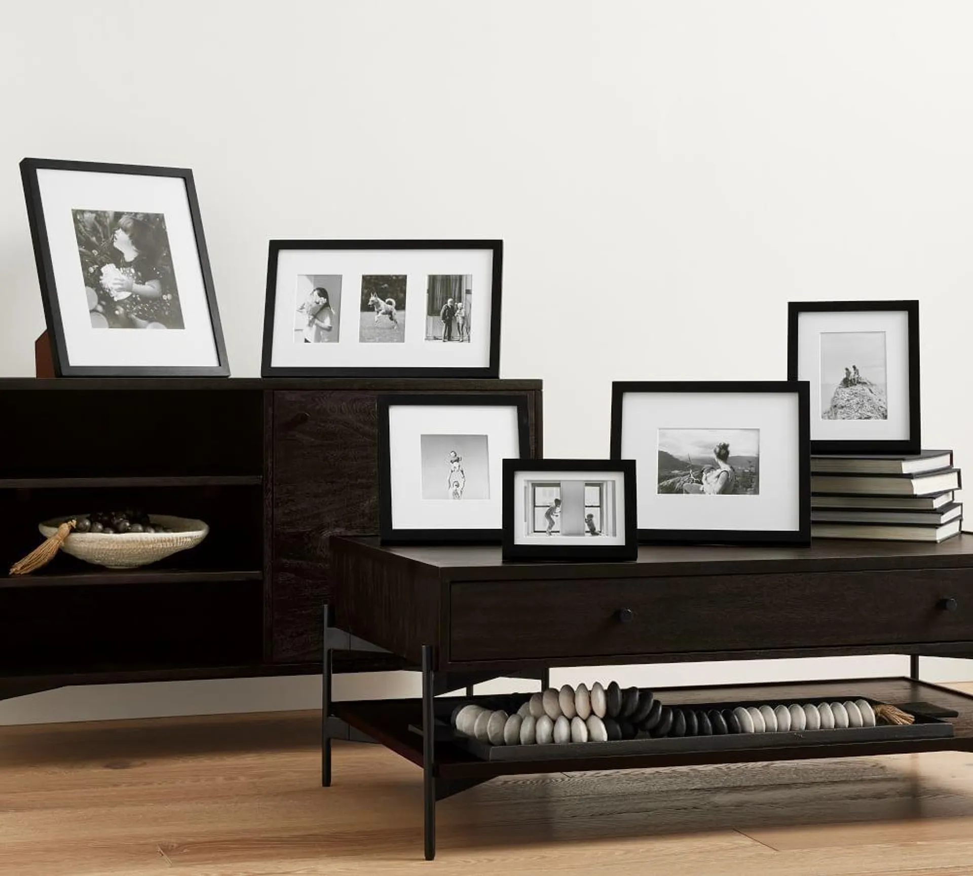 Multi-Mat Wood Gallery Tabletop Frames