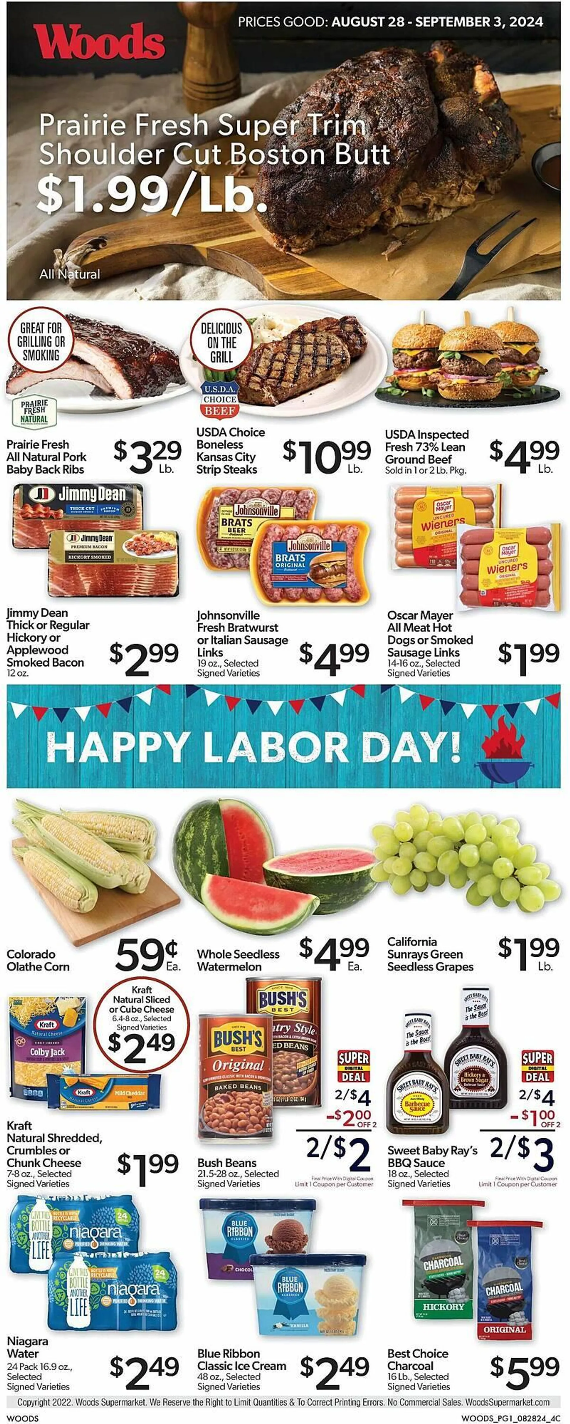 Woods Supermarket Weekly Ad - 1