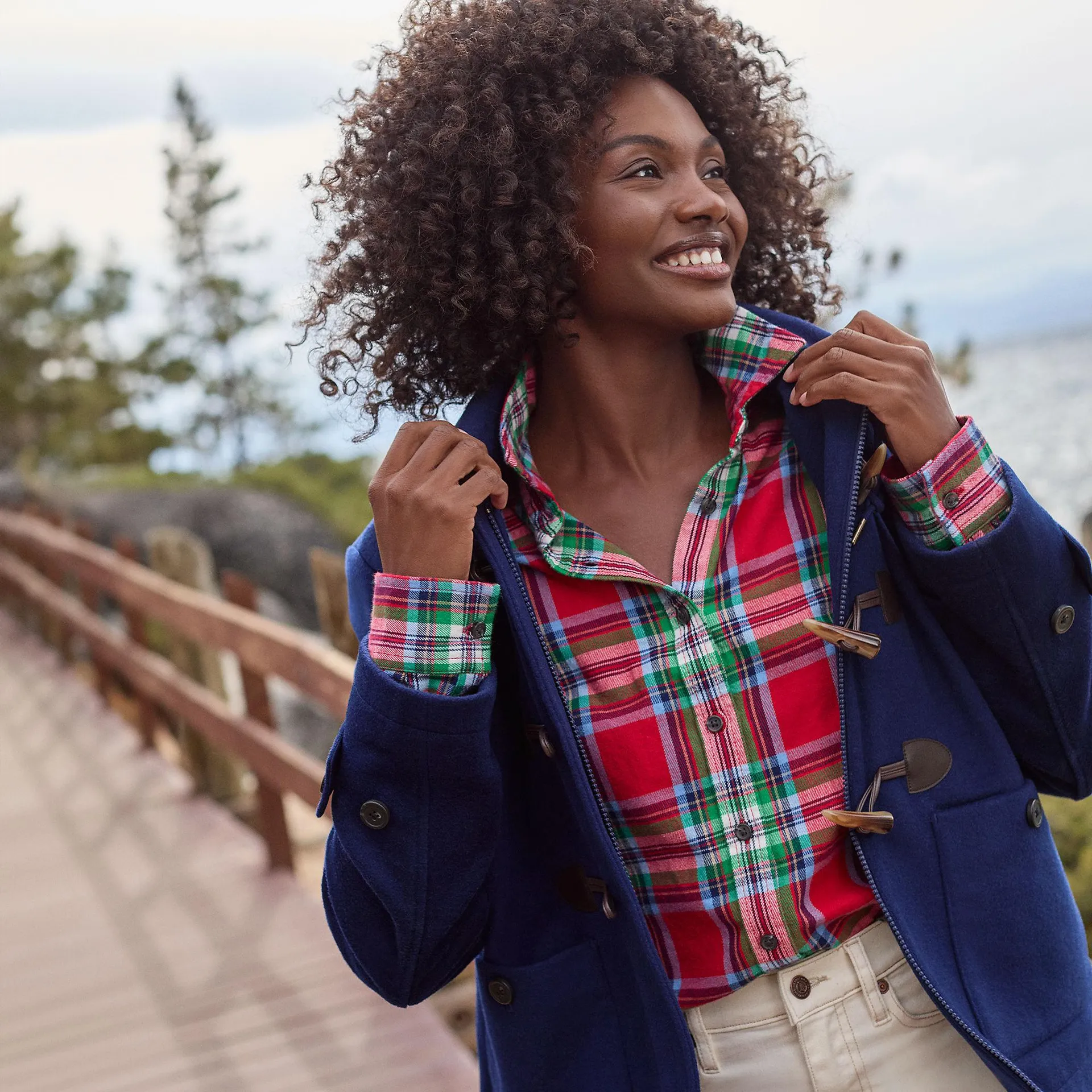 Women's Flannel Boyfriend Fit Long Sleeve Shirt