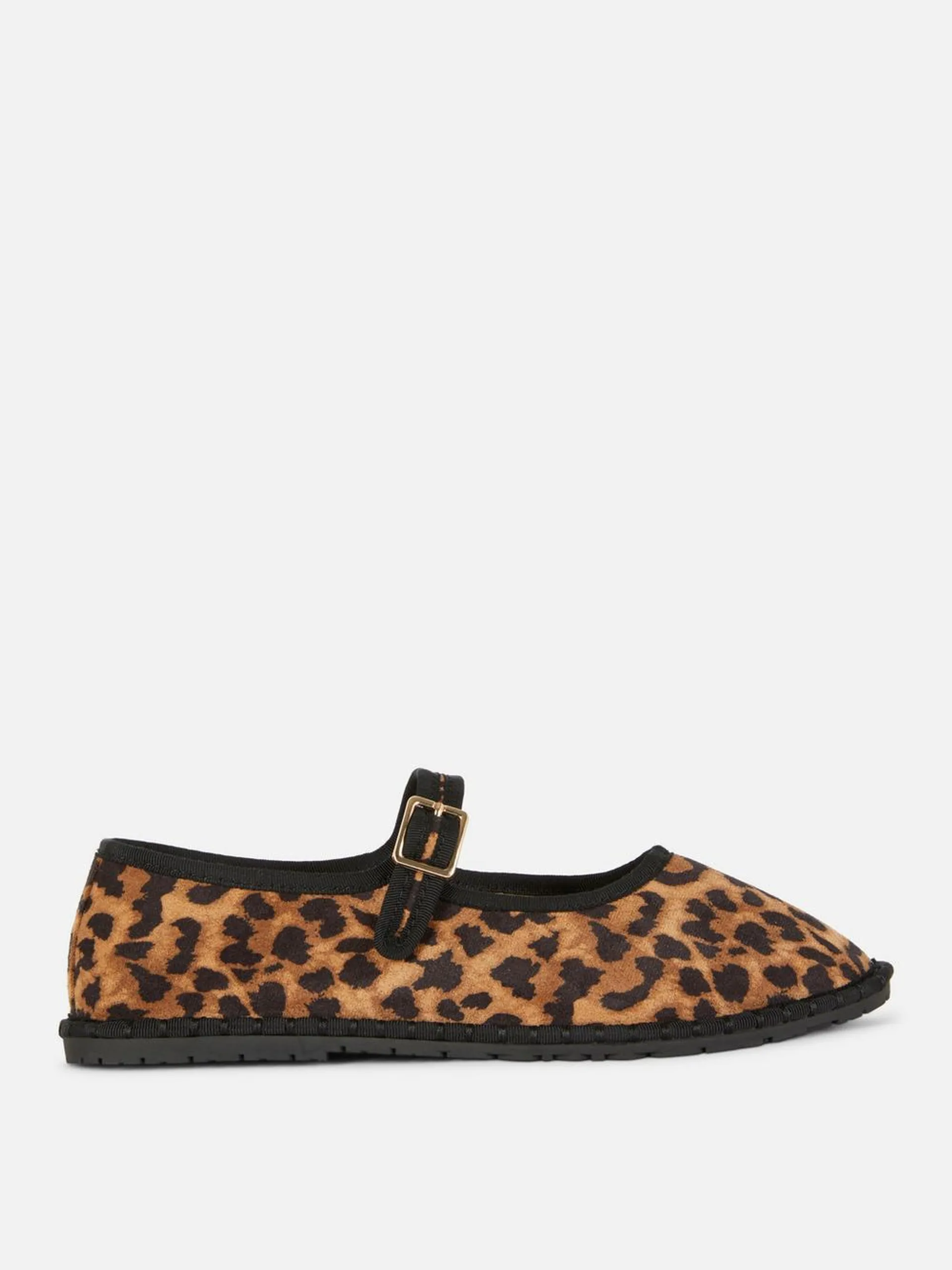 Leopard Mary Janes
