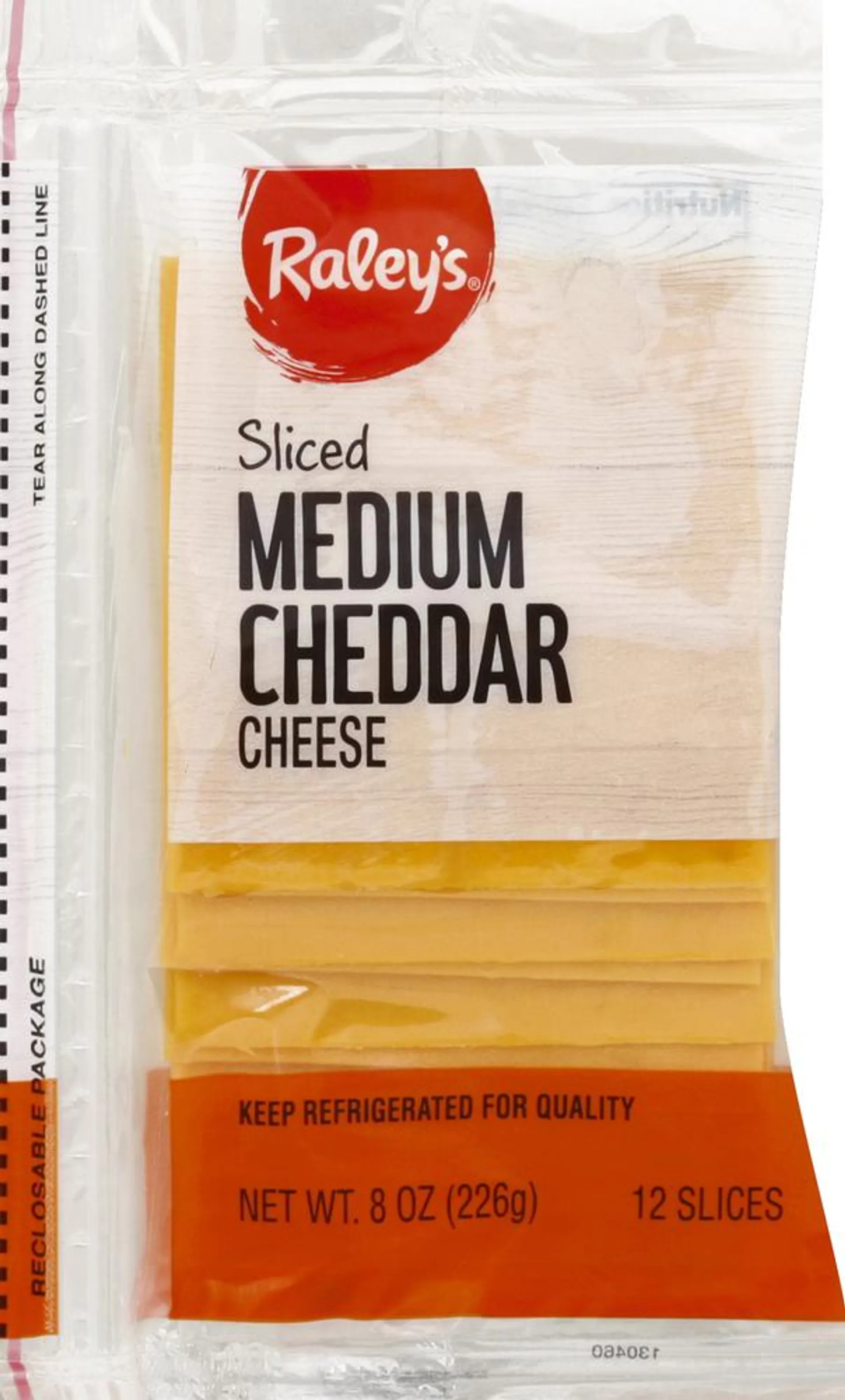 Raley's Sliced Medium Cheddar Cheese