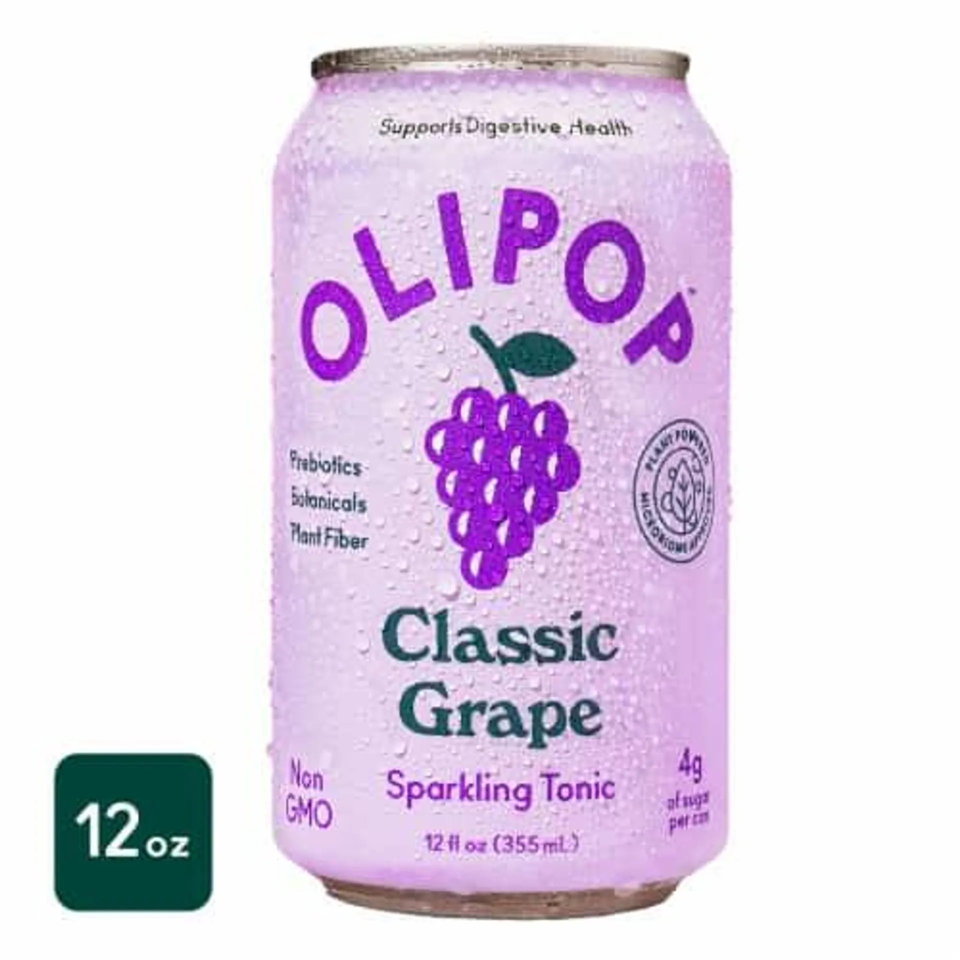 Olipop™ Clasic Grape Sparkling Tonic Soda Can