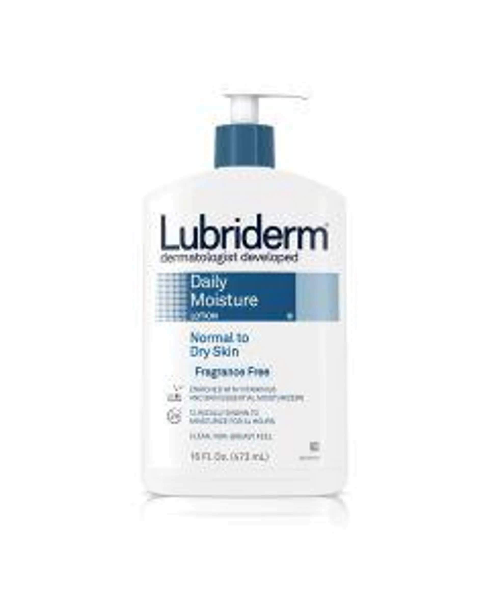 Lubriderm Daily Moisture Lotion, Fragrance-Free, 16 fl oz