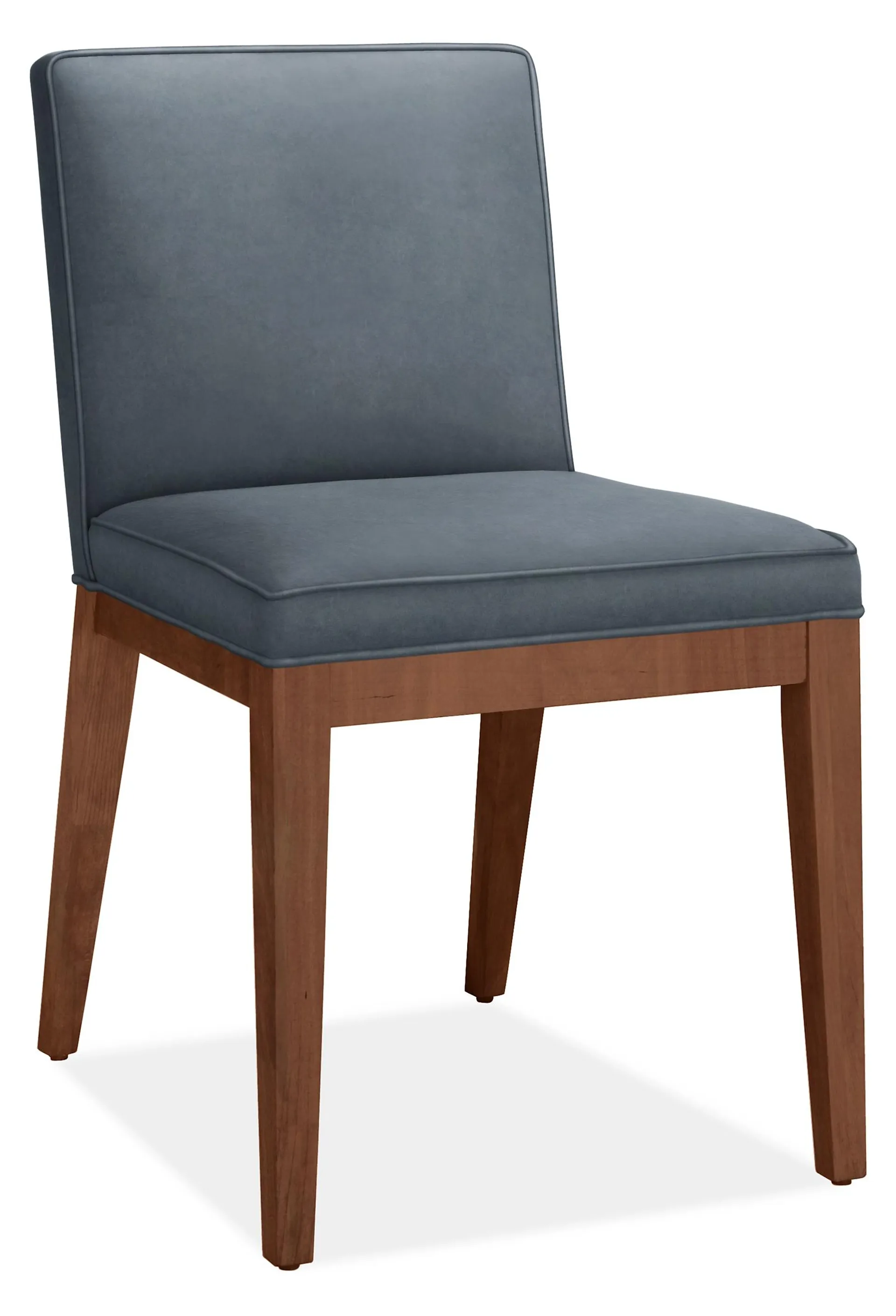 Ansel Side Chair in View Slate with Mocha Legs