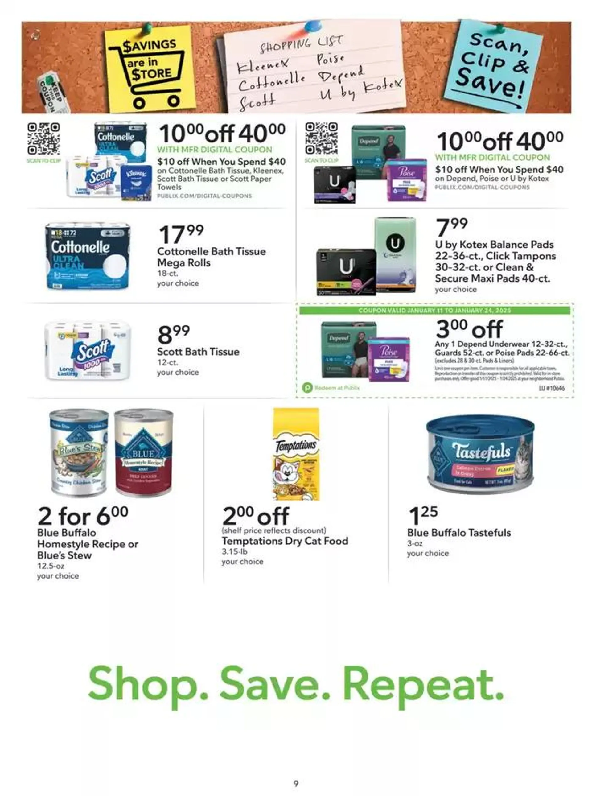 Weekly ad Publix Extra Savings from January 11 to January 24 2025 - Page 9