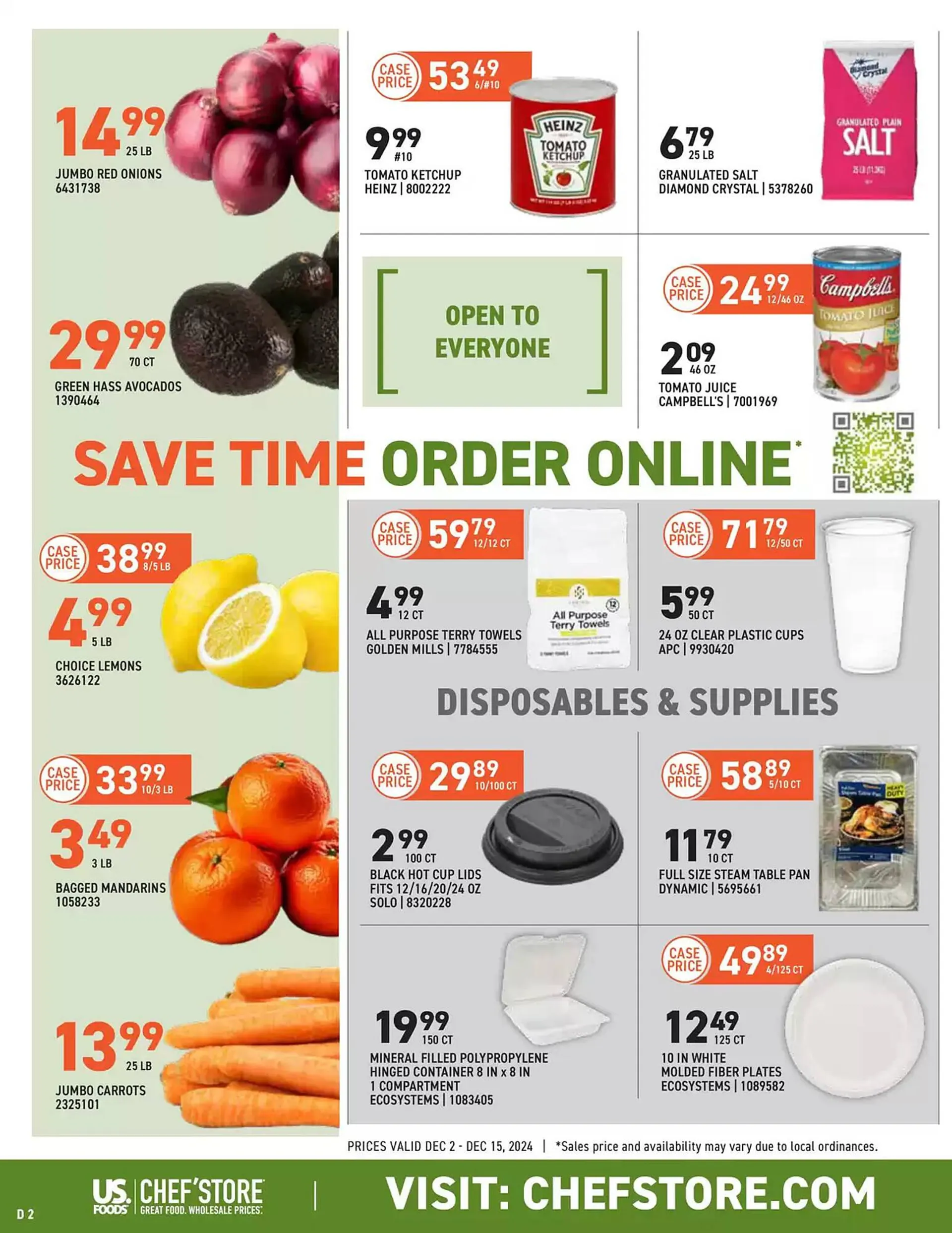 Weekly ad US Foods Chef's Store Weekly Ad from December 2 to December 15 2024 - Page 2