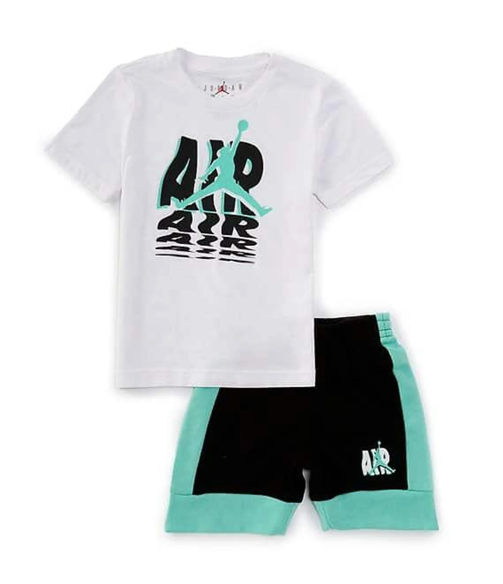 Little Boys 2T-7 Short Sleeve Jordan Galaxy T-Shirt & Short Set