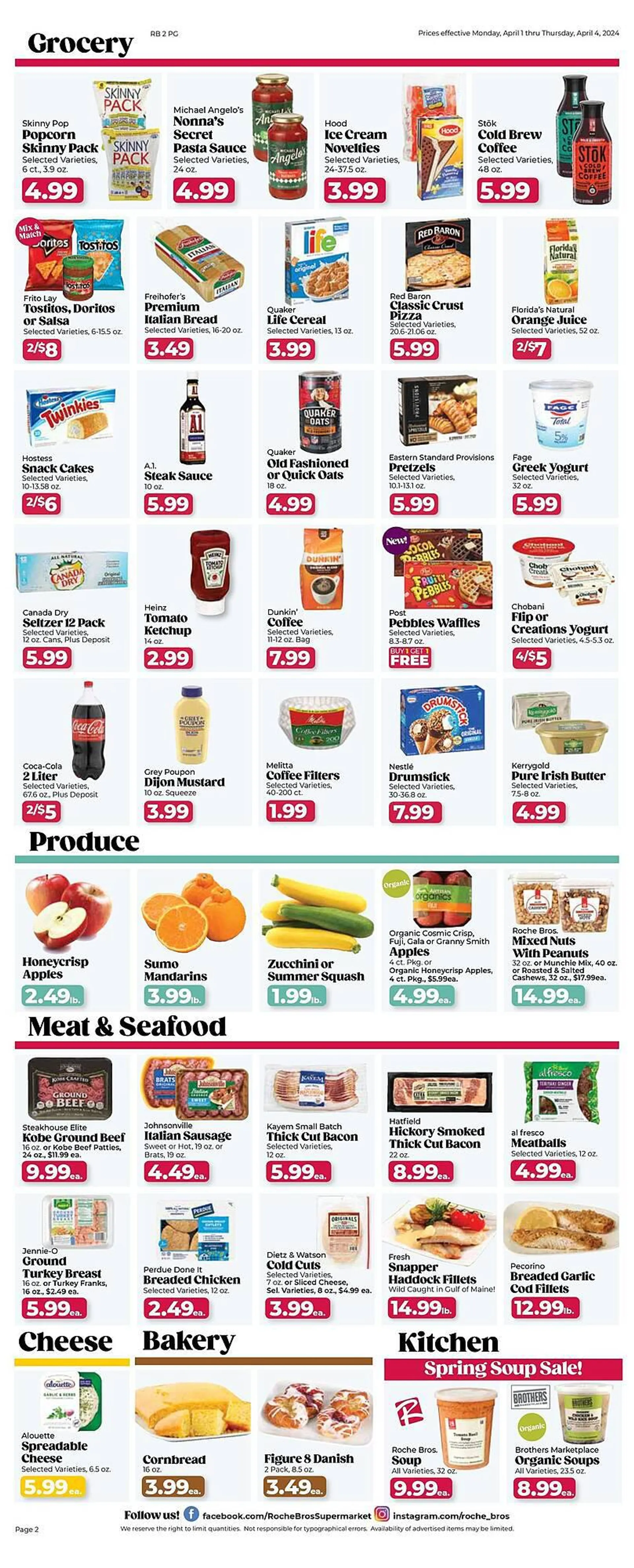 Weekly ad Roche Bros Weekly Ad from April 2 to April 4 2024 - Page 2
